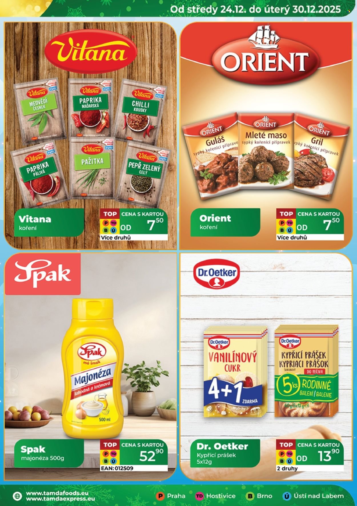TAMDA FOODS leták - Od středy 24.12.2025 (2025-12-24 - 2025-12-30)