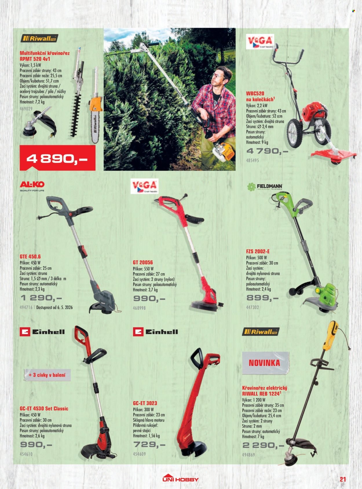UNI HOBBY leták - Zahradní technika 2026 (2026-03-13 - 2026-08-31)
