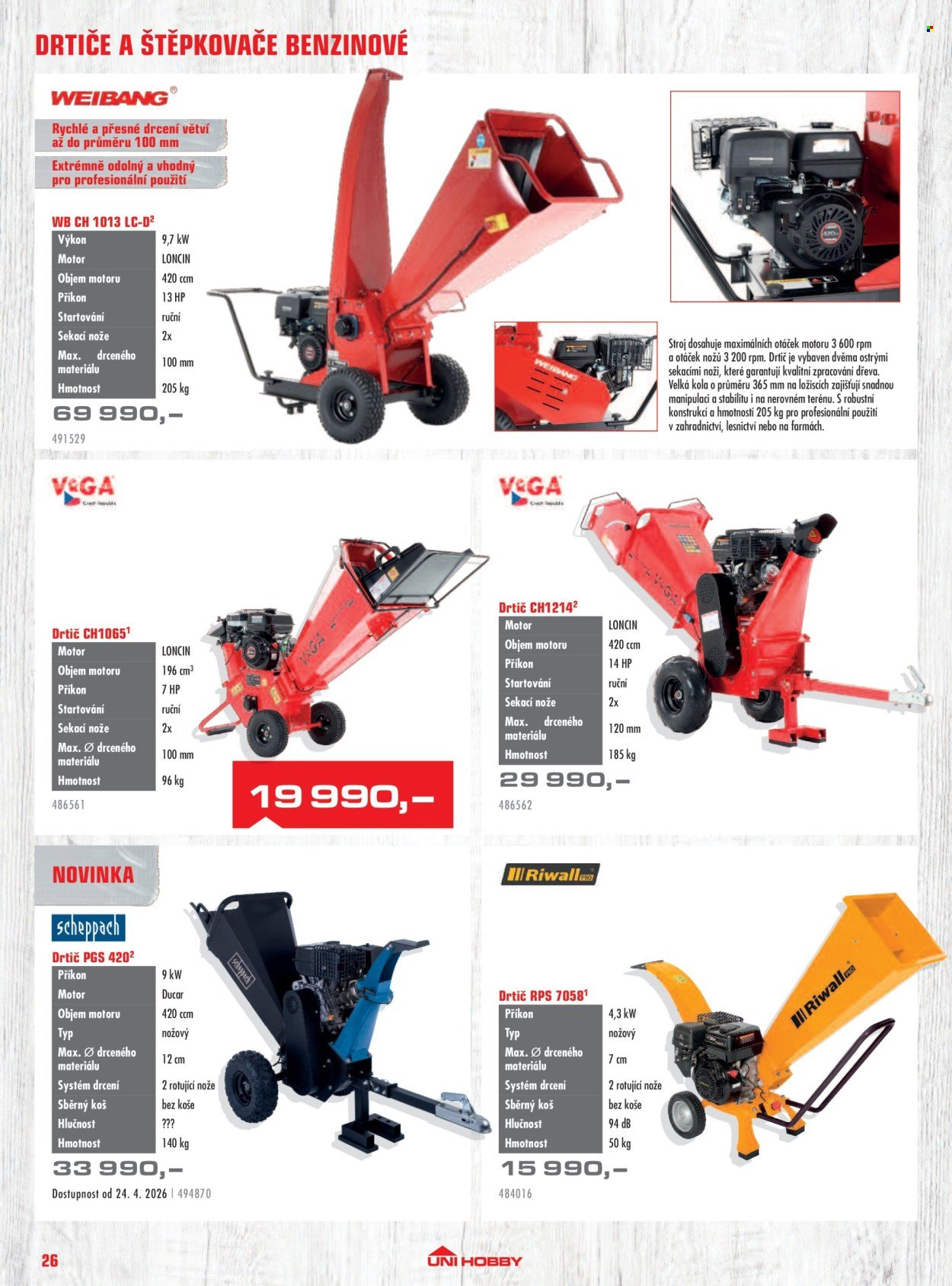 UNI HOBBY leták - Zahradní technika 2026 (2026-03-13 - 2026-08-31)