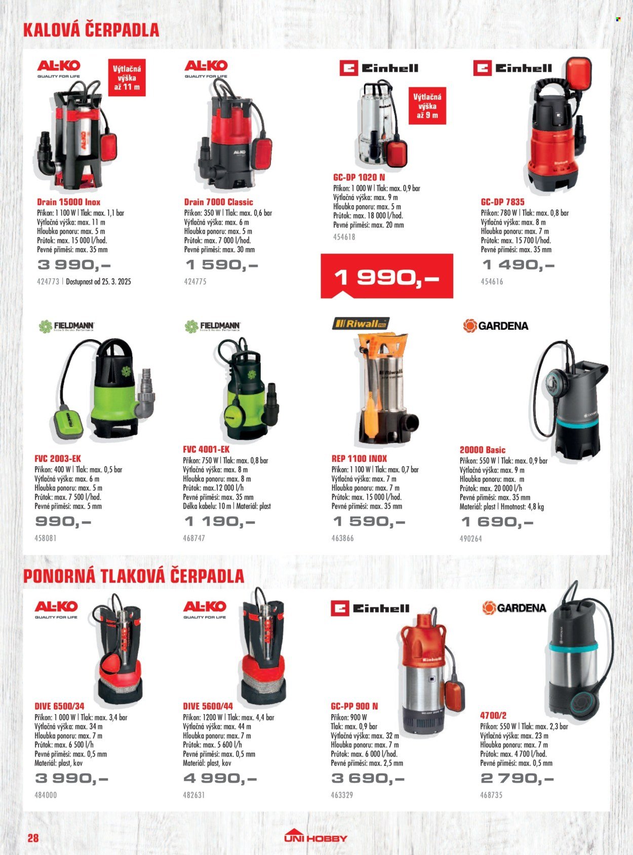 UNI HOBBY leták - Zahradní technika 2026 (2026-03-13 - 2026-08-31)