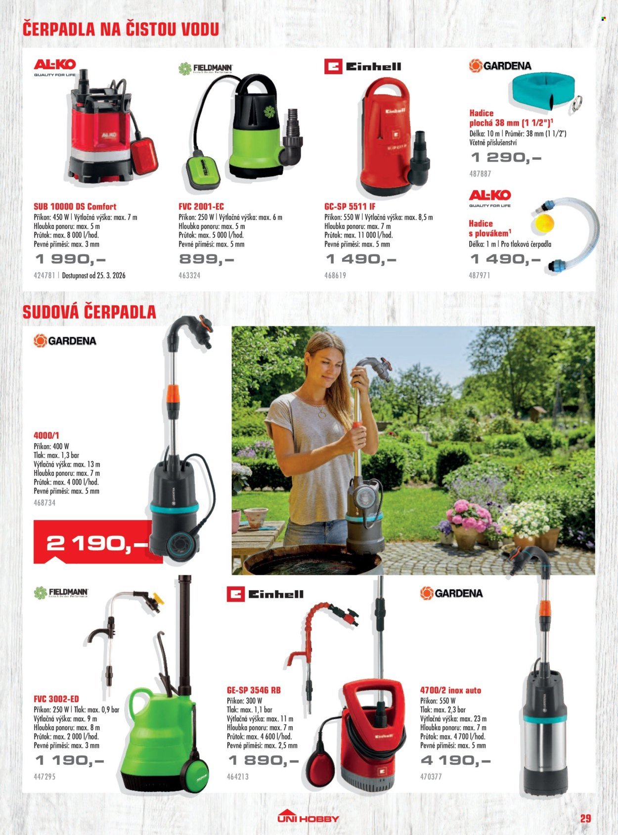 UNI HOBBY leták - Zahradní technika 2026 (2026-03-13 - 2026-08-31)
