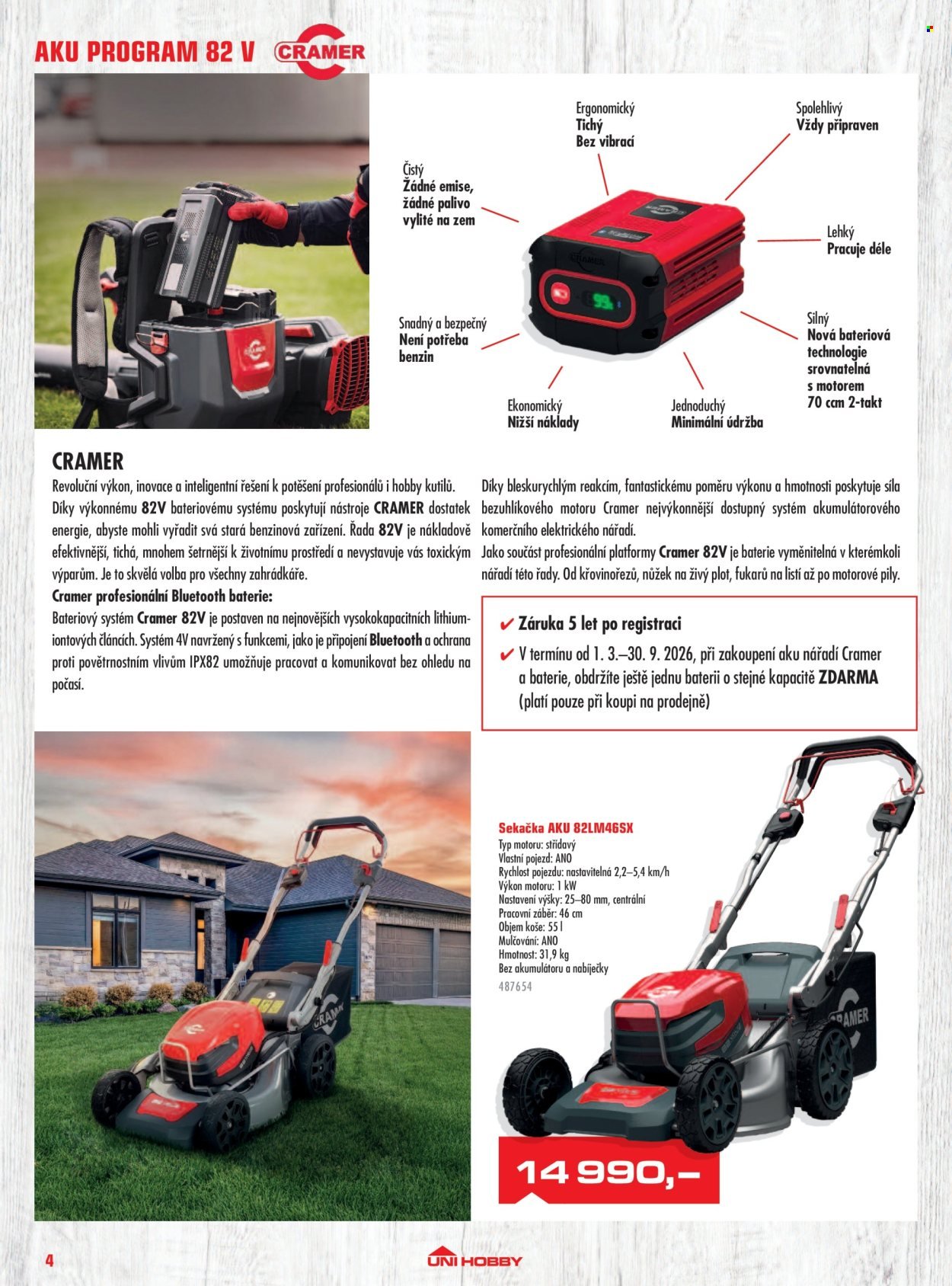 UNI HOBBY leták - Zahradní technika 2026 (2026-03-13 - 2026-08-31)