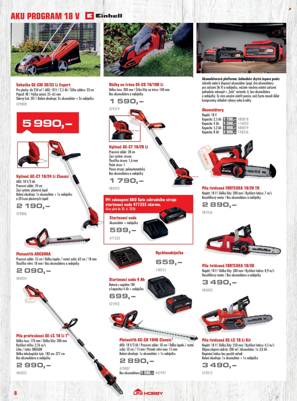 UNI HOBBY leták - Zahradní technika 2026 (2026-03-13 - 2026-08-31)