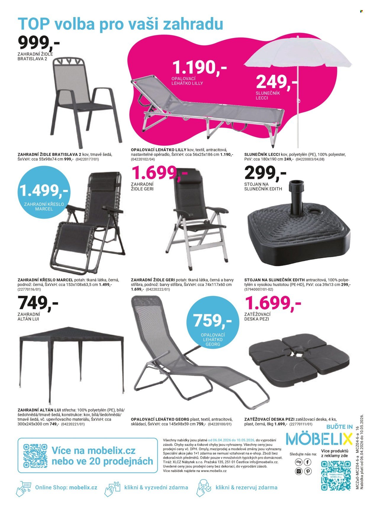 MÖBELIX leták - Okamžitá sleva ve výši DPH -21% (2026-04-06 - 2026-05-10)
