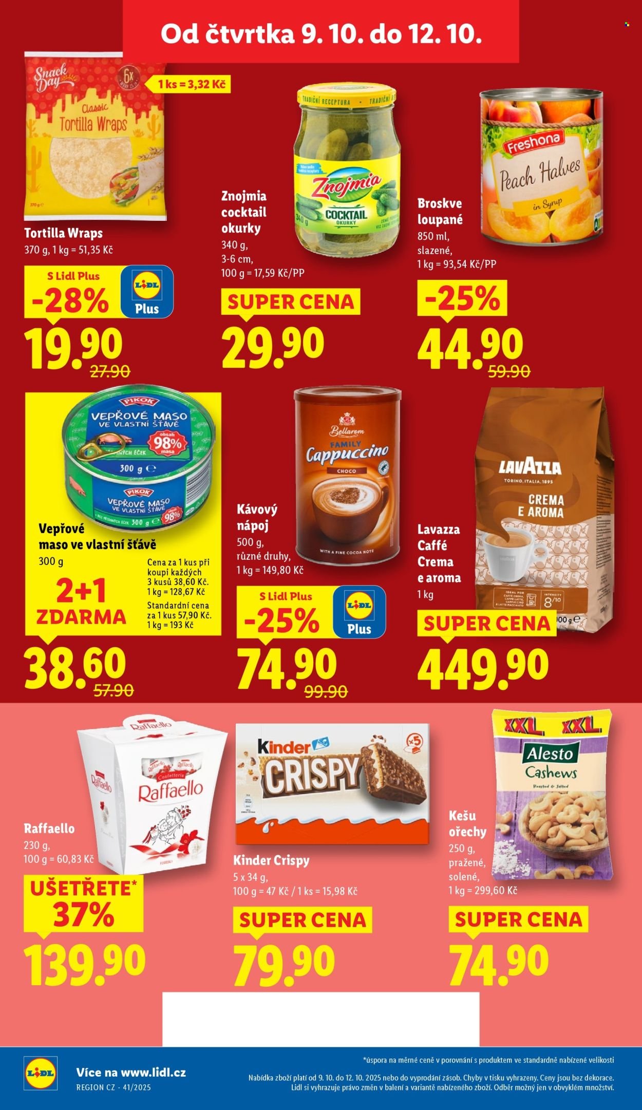 LIDL leták - Od čtvrtka 9.10.2025 (2025-10-09 - 2025-10-12)