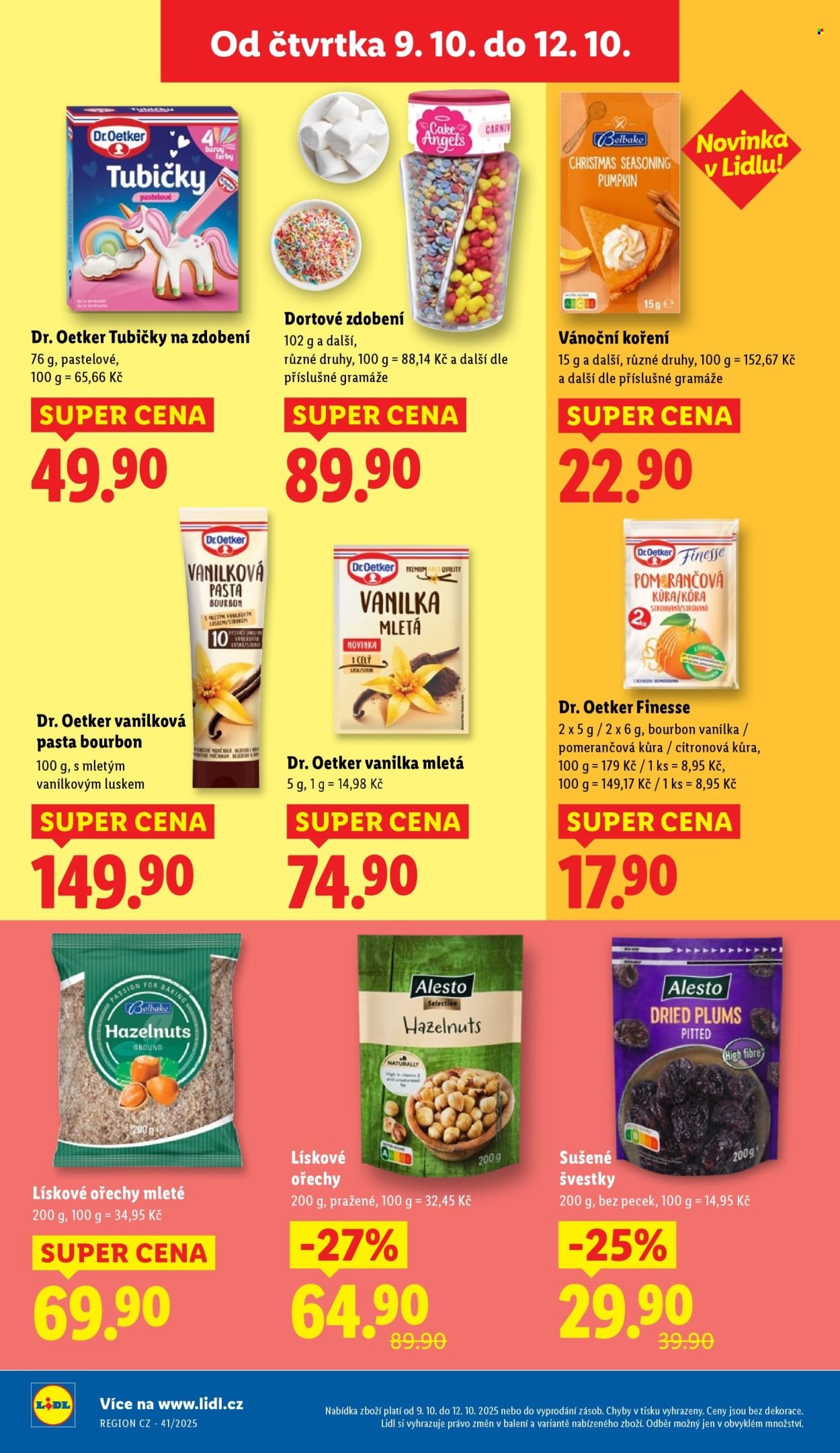 LIDL leták - Od čtvrtka 9.10.2025 (2025-10-09 - 2025-10-12)