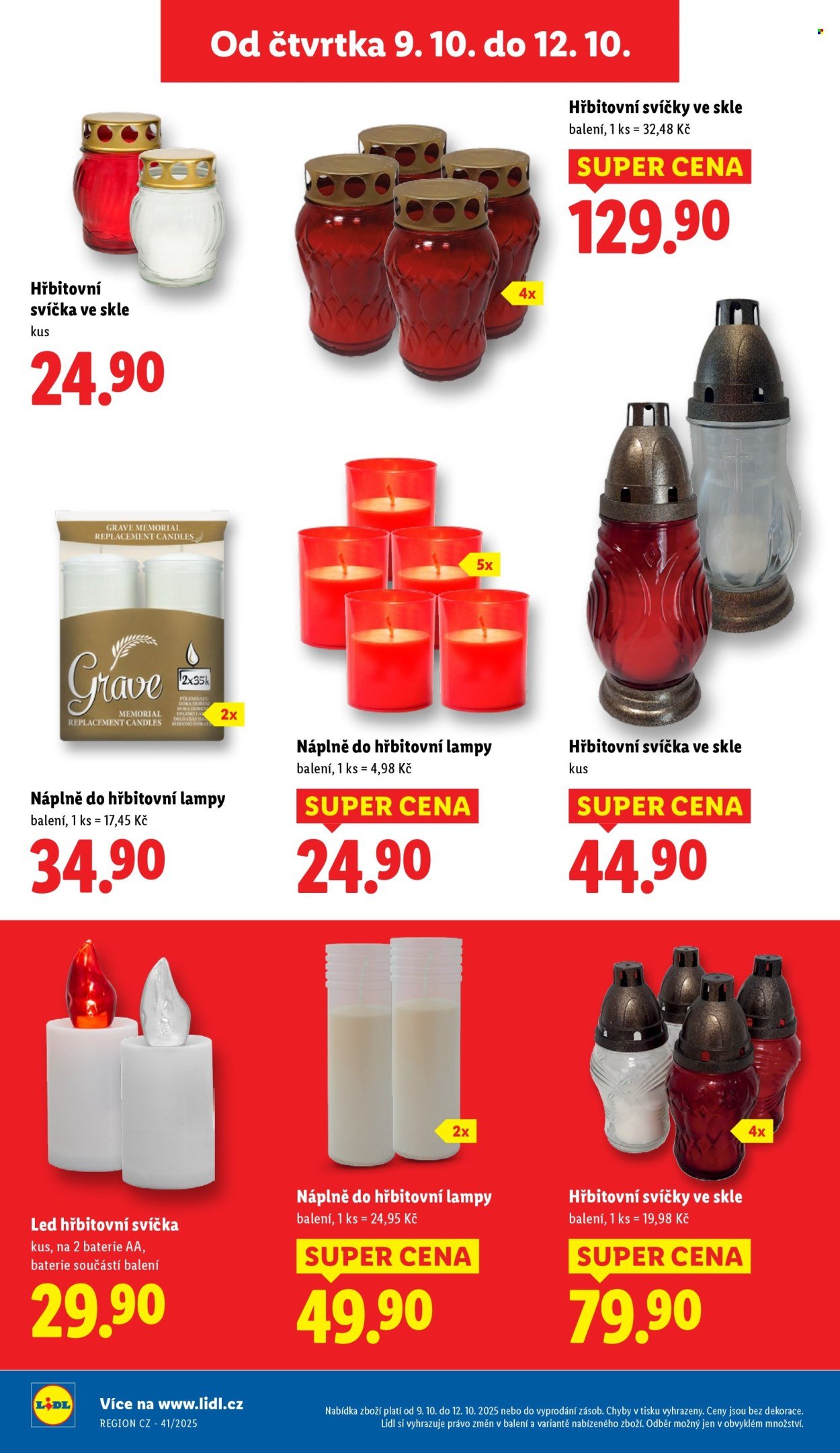 LIDL leták - Od čtvrtka 9.10.2025 (2025-10-09 - 2025-10-12)