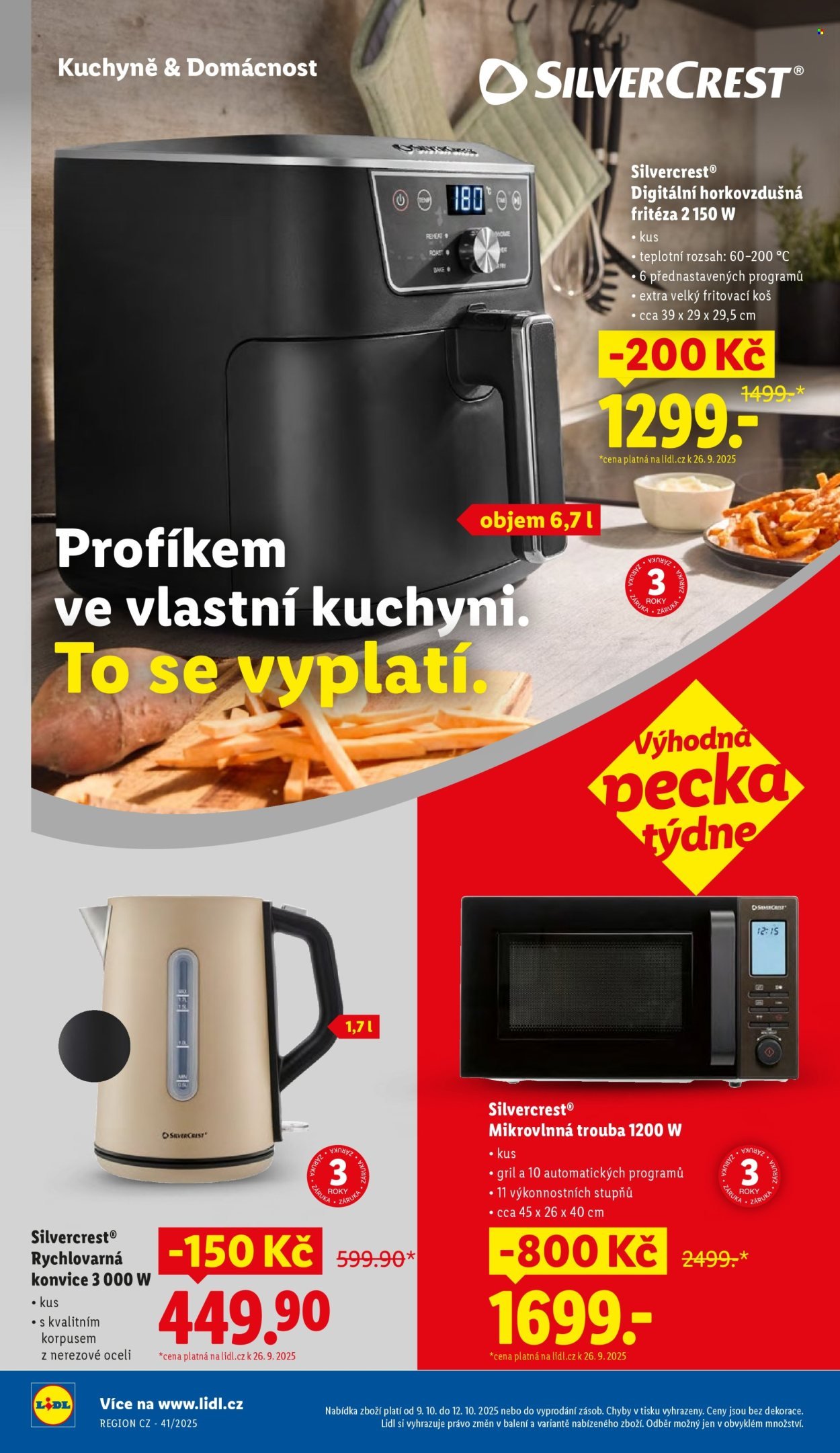 LIDL leták - Od čtvrtka 9.10.2025 (2025-10-09 - 2025-10-12)