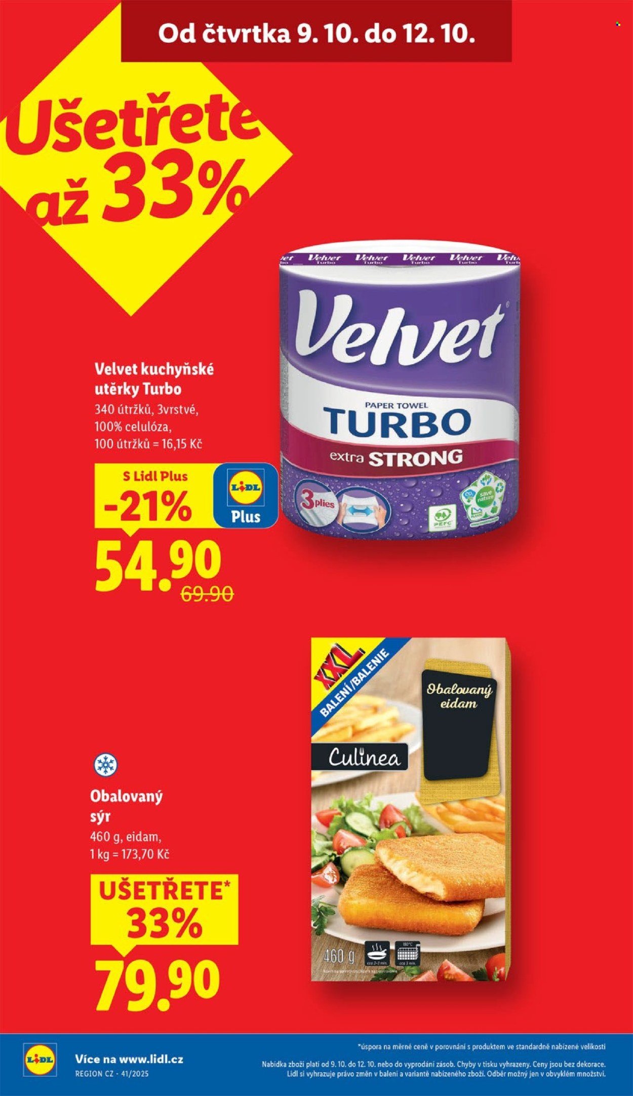LIDL leták - Od čtvrtka 9.10.2025 (2025-10-09 - 2025-10-12)
