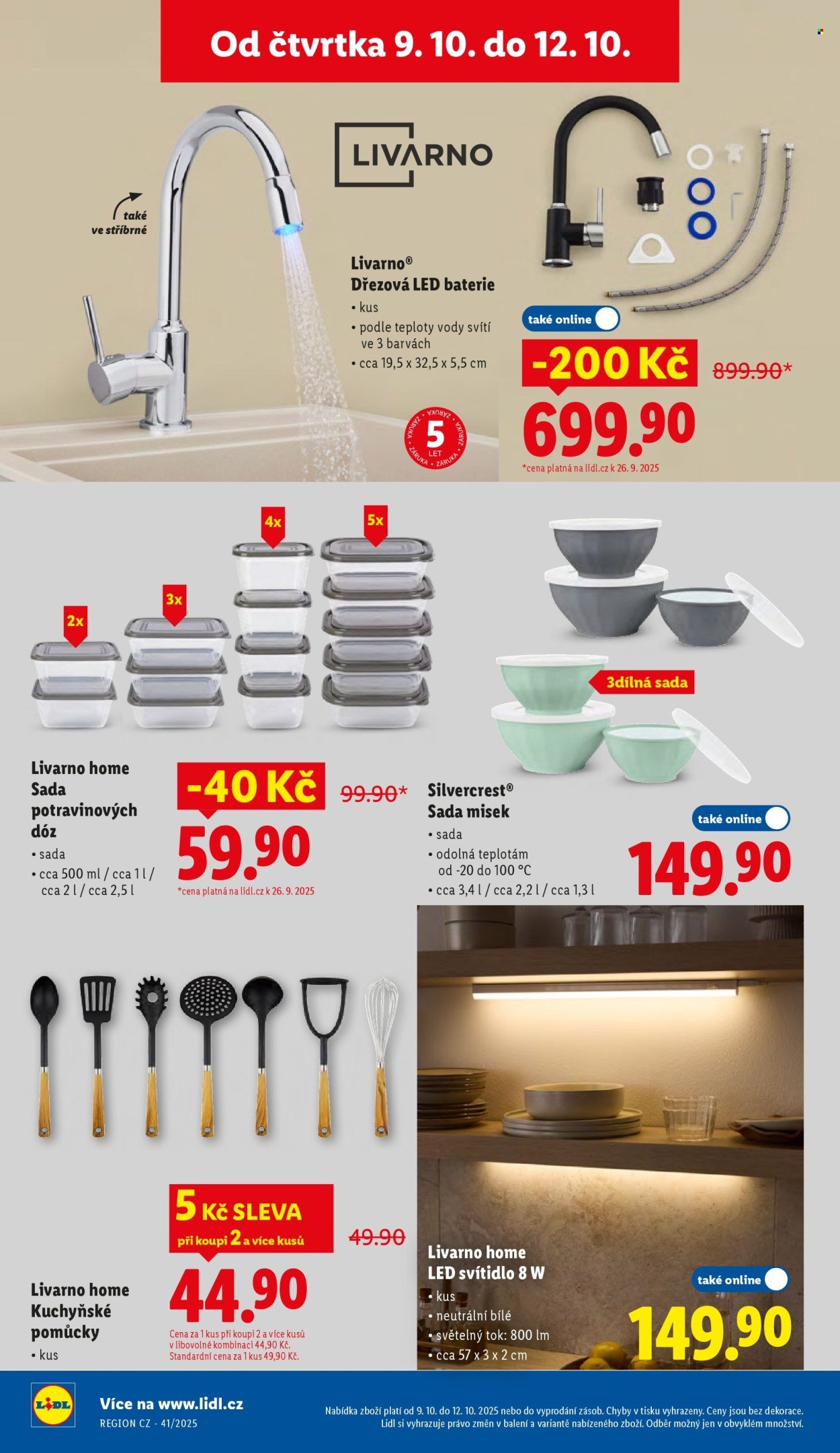 LIDL leták - Od čtvrtka 9.10.2025 (2025-10-09 - 2025-10-12)
