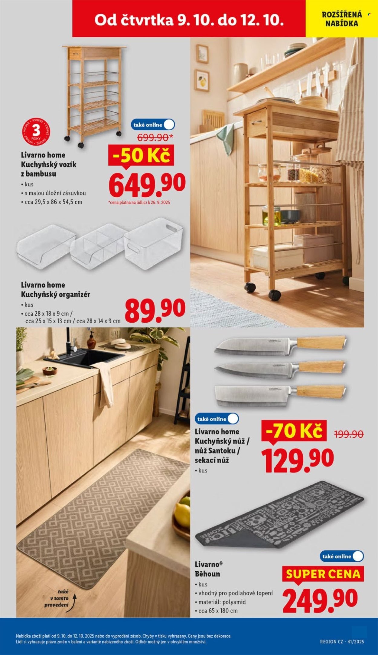 LIDL leták - Od čtvrtka 9.10.2025 (2025-10-09 - 2025-10-12)