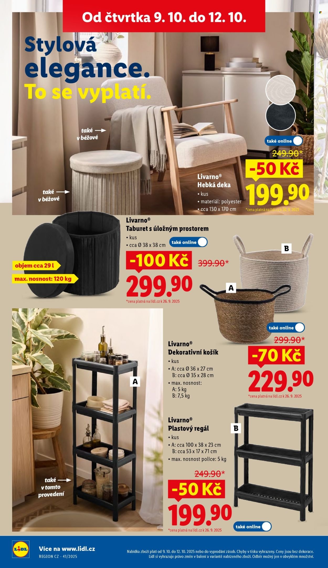 LIDL leták - Od čtvrtka 9.10.2025 (2025-10-09 - 2025-10-12)