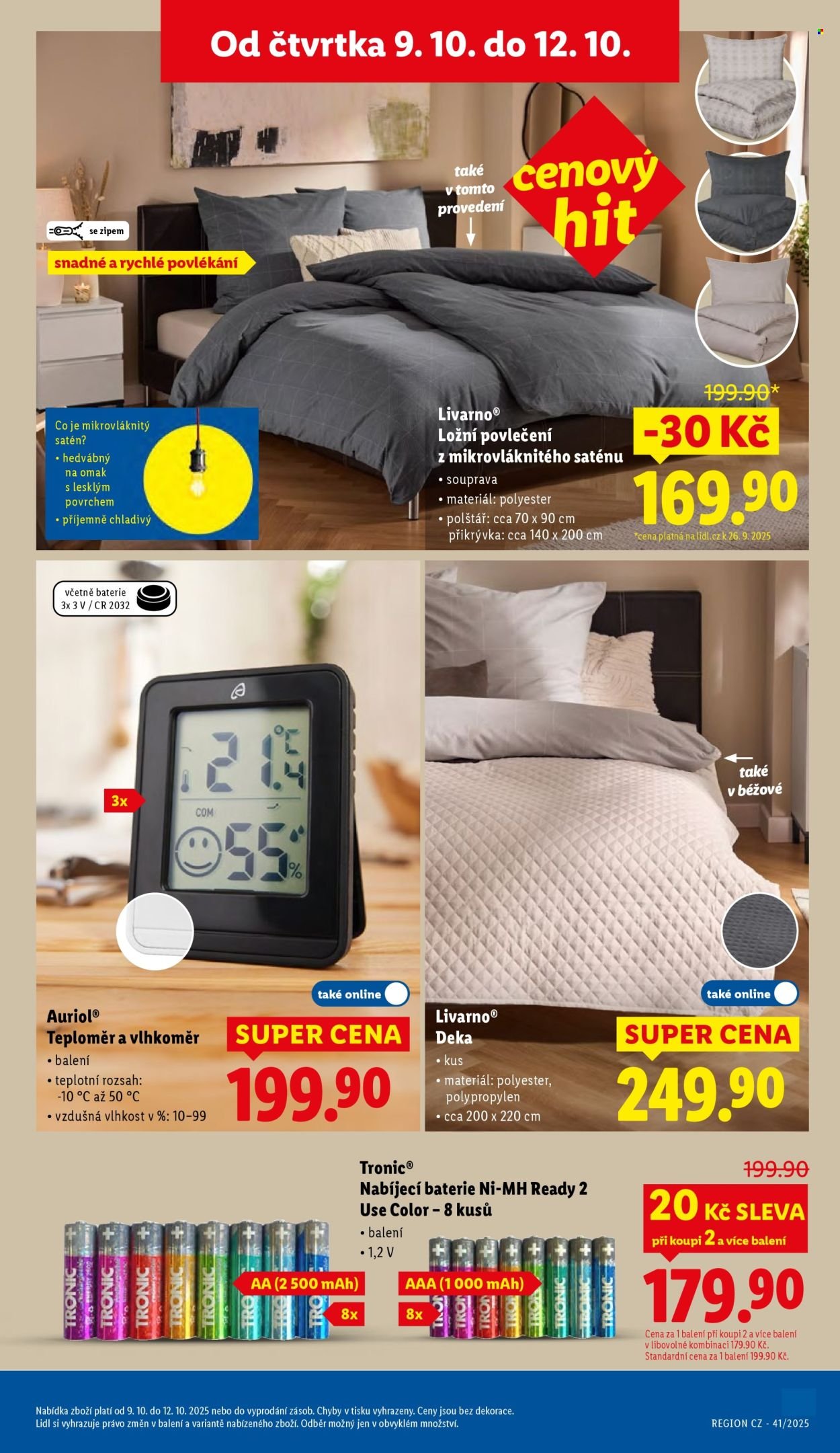 LIDL leták - Od čtvrtka 9.10.2025 (2025-10-09 - 2025-10-12)
