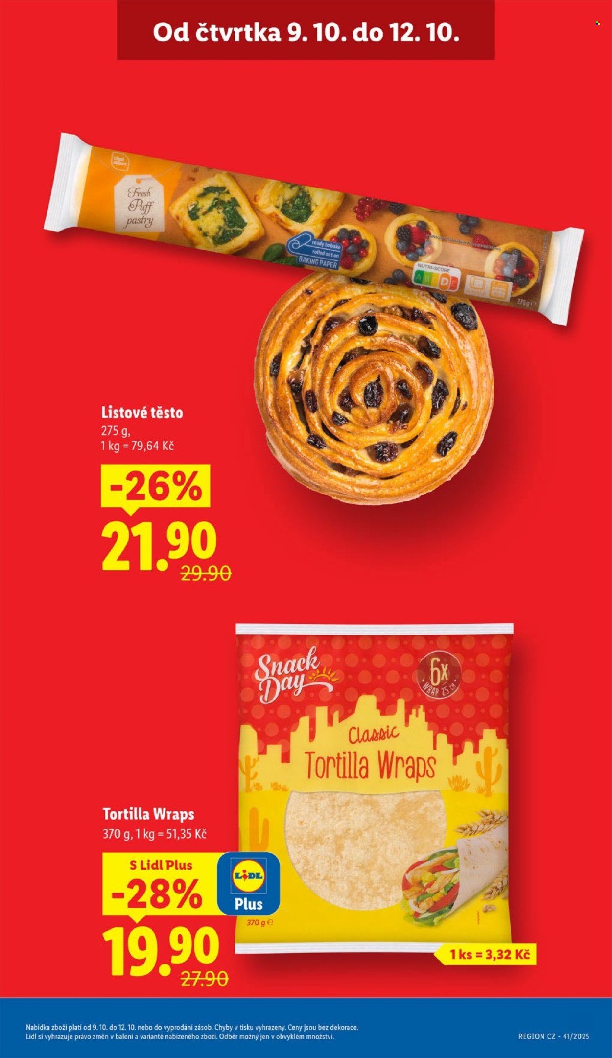 LIDL leták - Od čtvrtka 9.10.2025 (2025-10-09 - 2025-10-12)