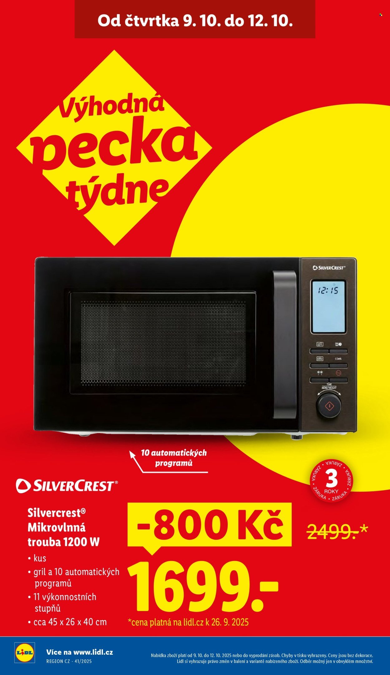 LIDL leták - Od čtvrtka 9.10.2025 (2025-10-09 - 2025-10-12)