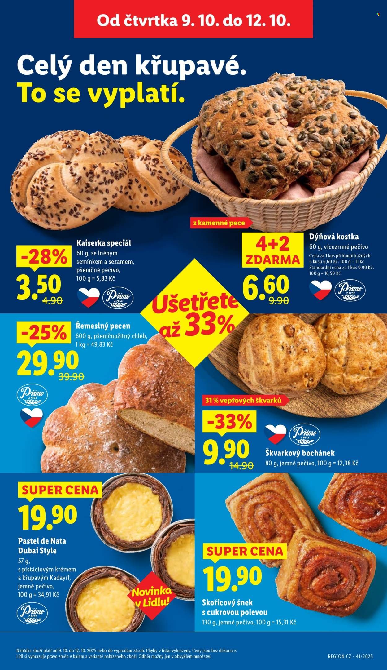 LIDL leták - Od čtvrtka 9.10.2025 (2025-10-09 - 2025-10-12)