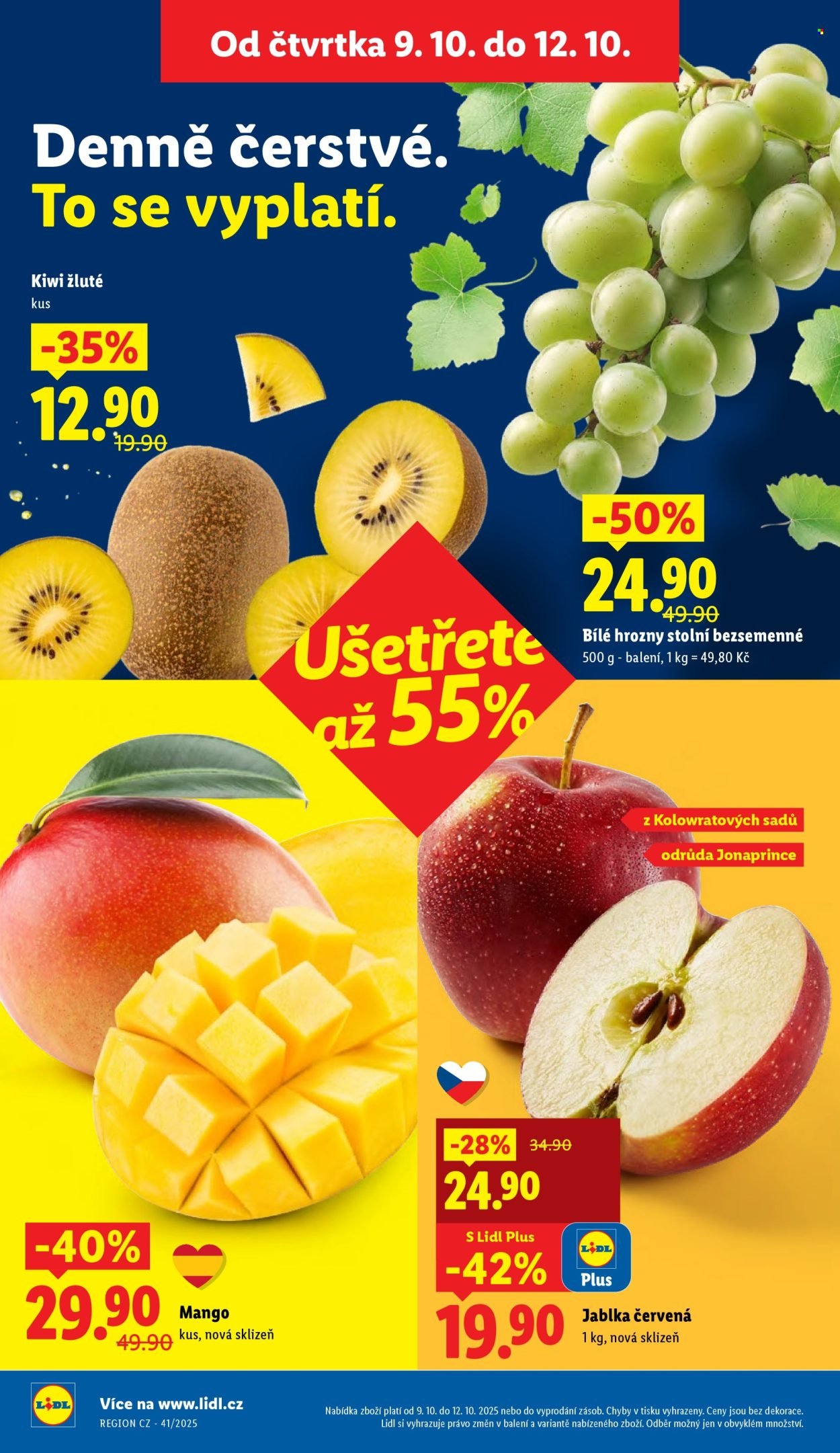 LIDL leták - Od čtvrtka 9.10.2025 (2025-10-09 - 2025-10-12)
