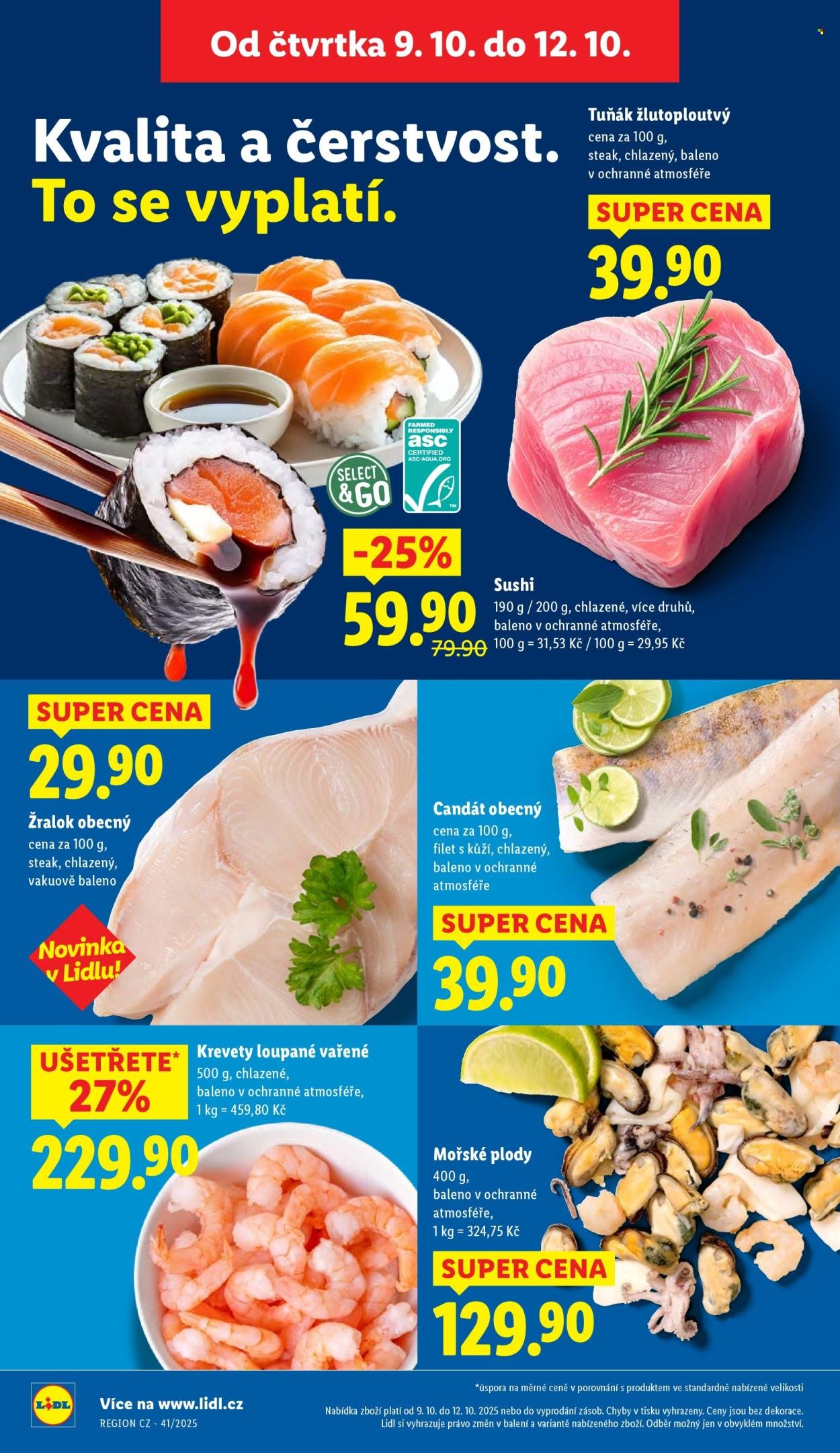 LIDL leták - Od čtvrtka 9.10.2025 (2025-10-09 - 2025-10-12)
