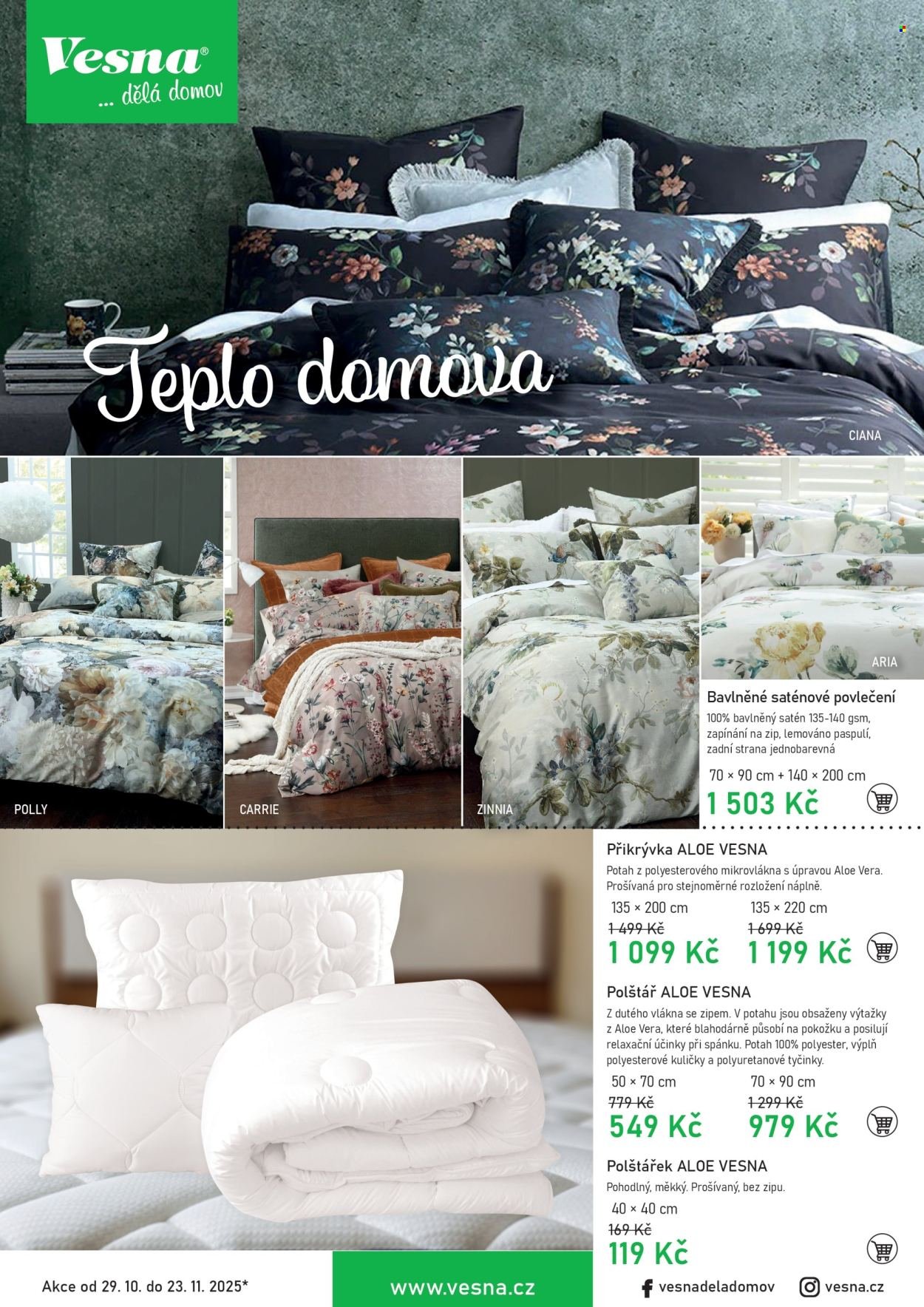 VESNA leták - Teplo domova (2025-10-29 - 2025-11-23)