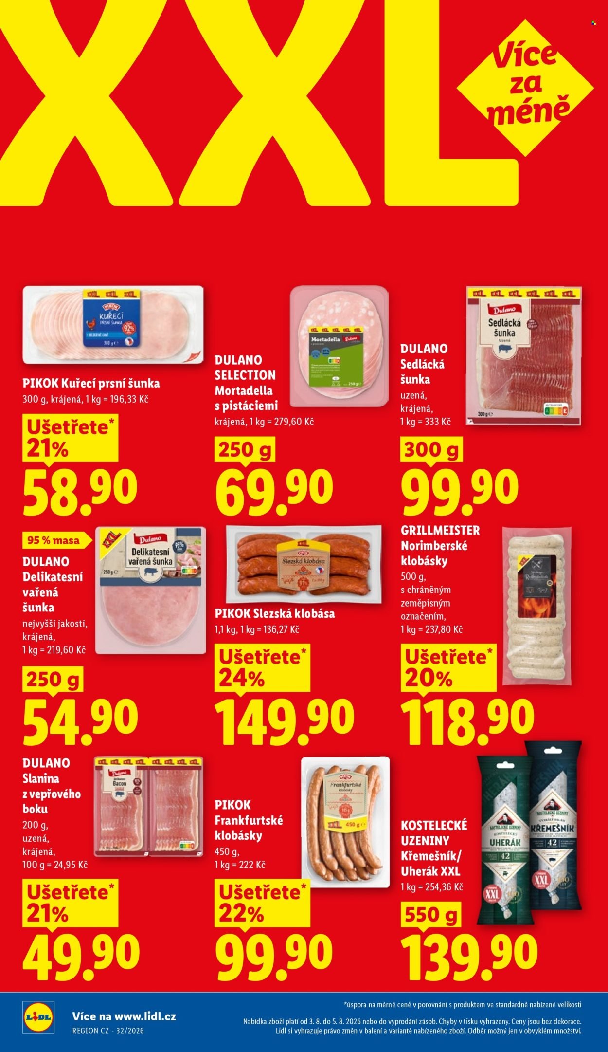 LIDL leták - Od pondělí 3.8.2026