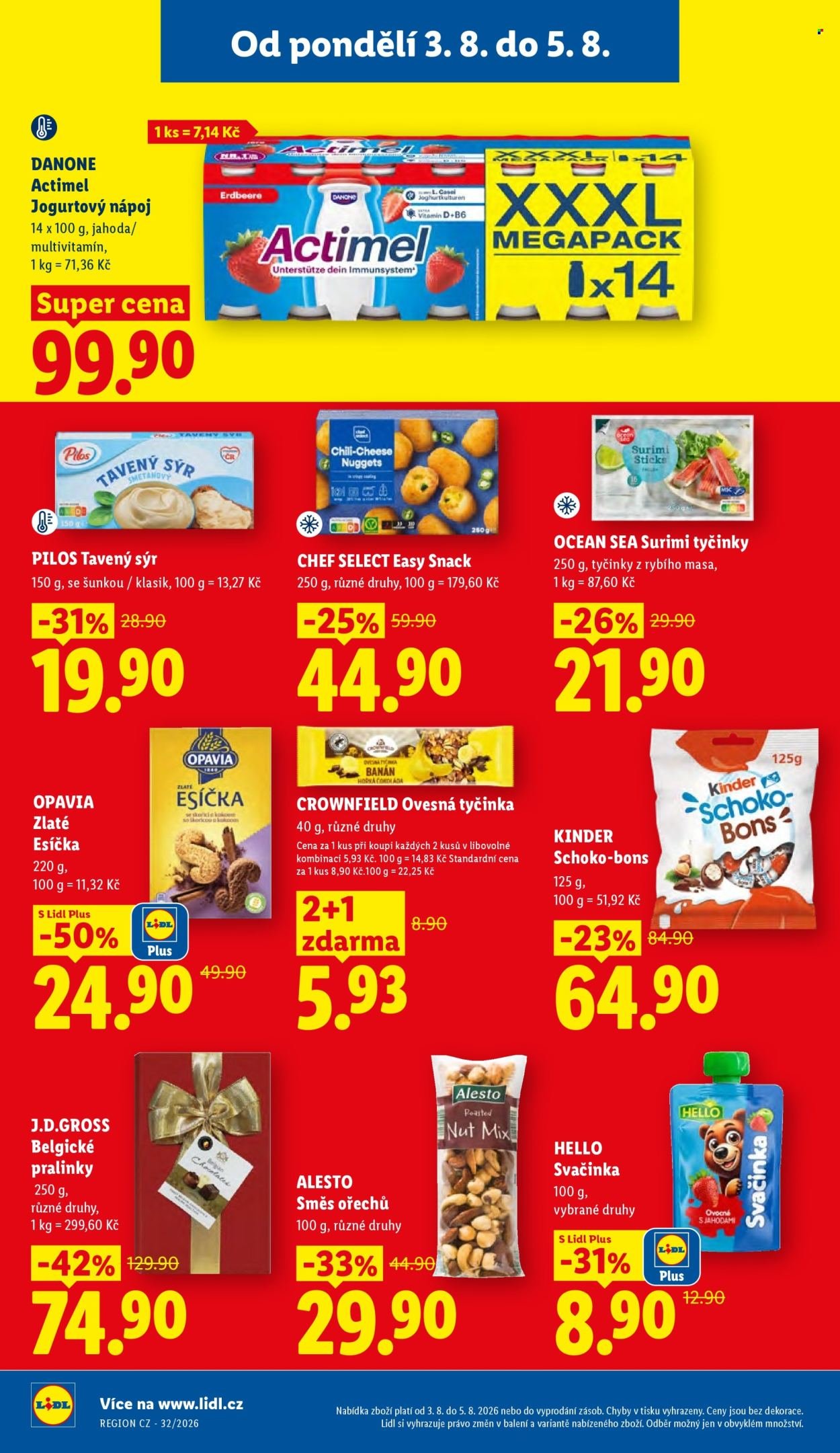 LIDL leták - Od pondělí 3.8.2026