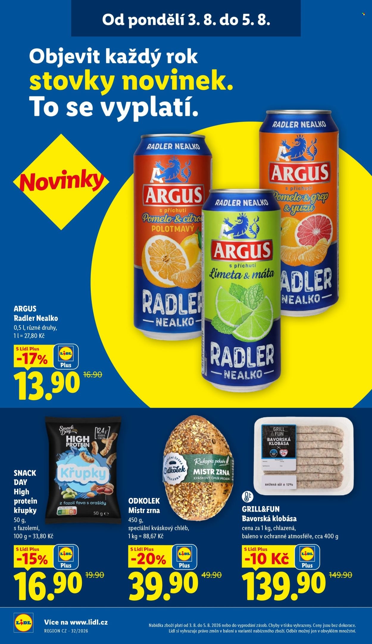 LIDL leták - Od pondělí 3.8.2026
