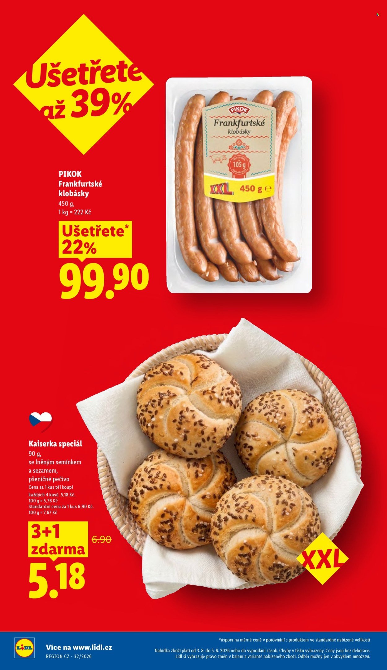 LIDL leták - Od pondělí 3.8.2026