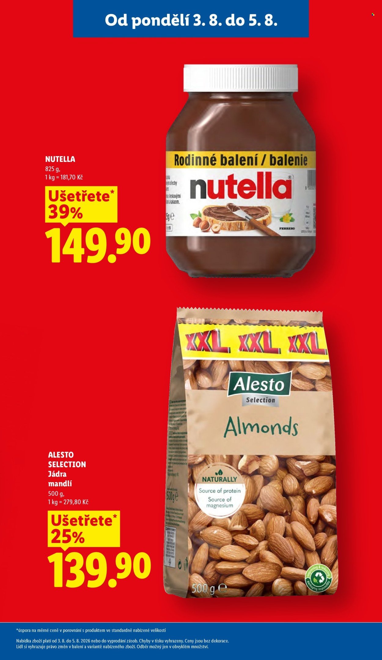 LIDL leták - Od pondělí 3.8.2026