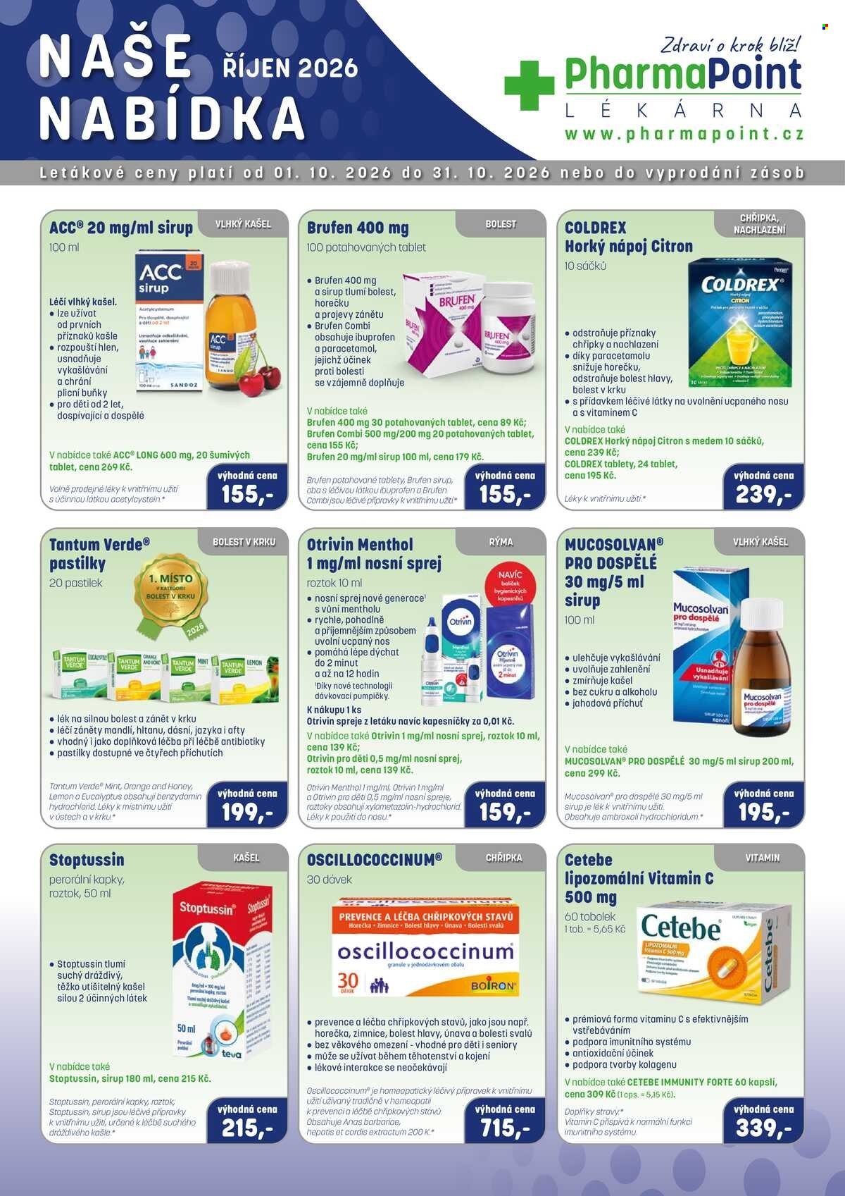 PHARMAPOINT leták - Naše nabídka