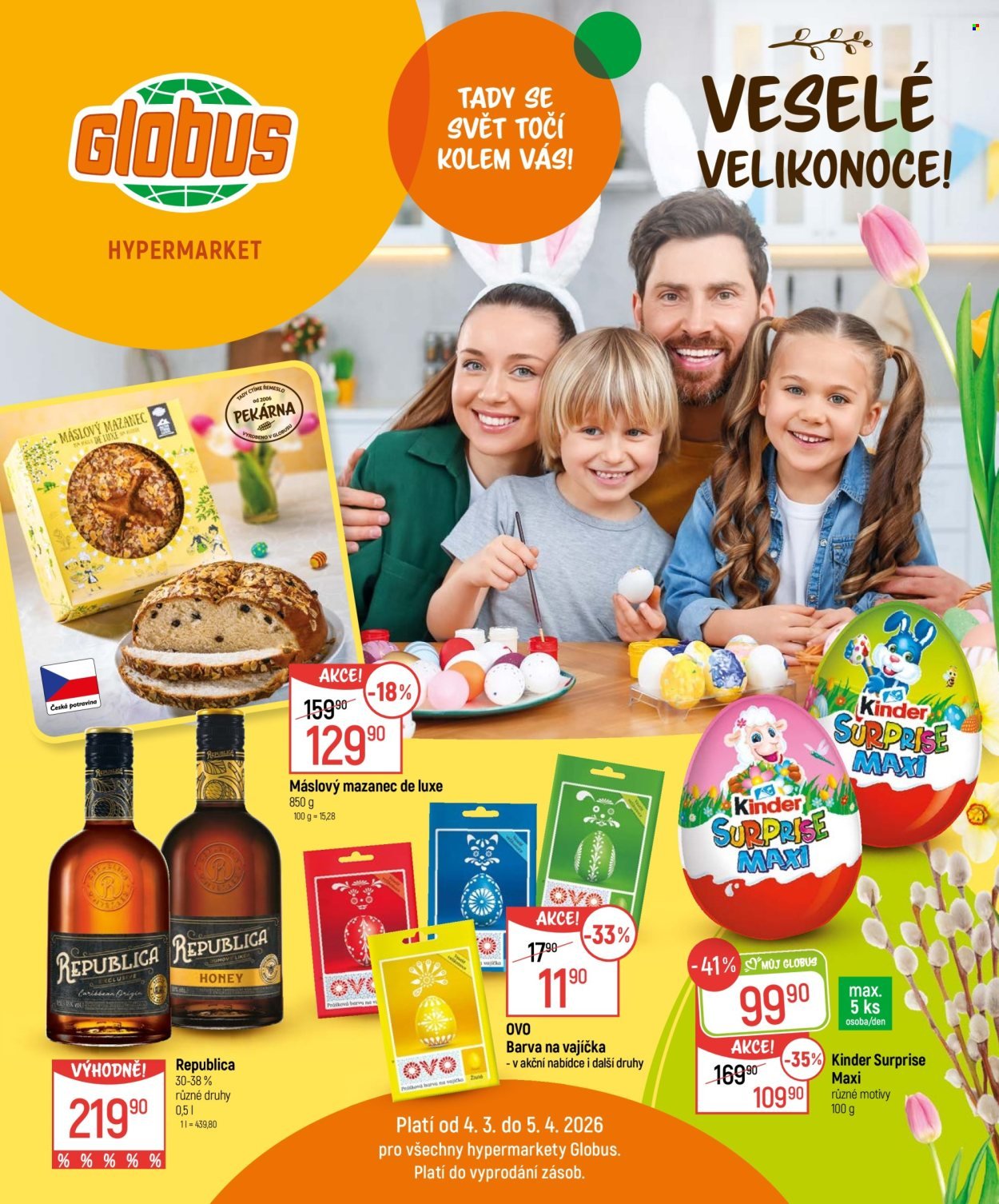 GLOBUS leták - Od středy 4.3.2026 (2026-03-04 - 2026-04-05)