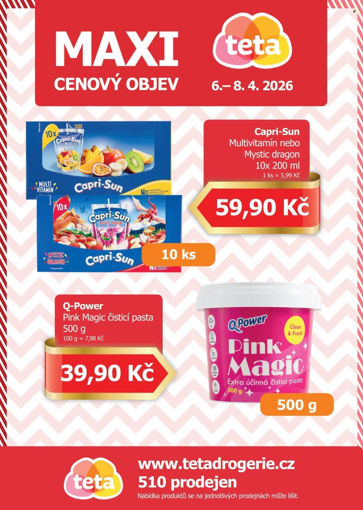 TETA DROGERIE leták - Maxi cenový objev (2026-04-06 - 2026-04-08)