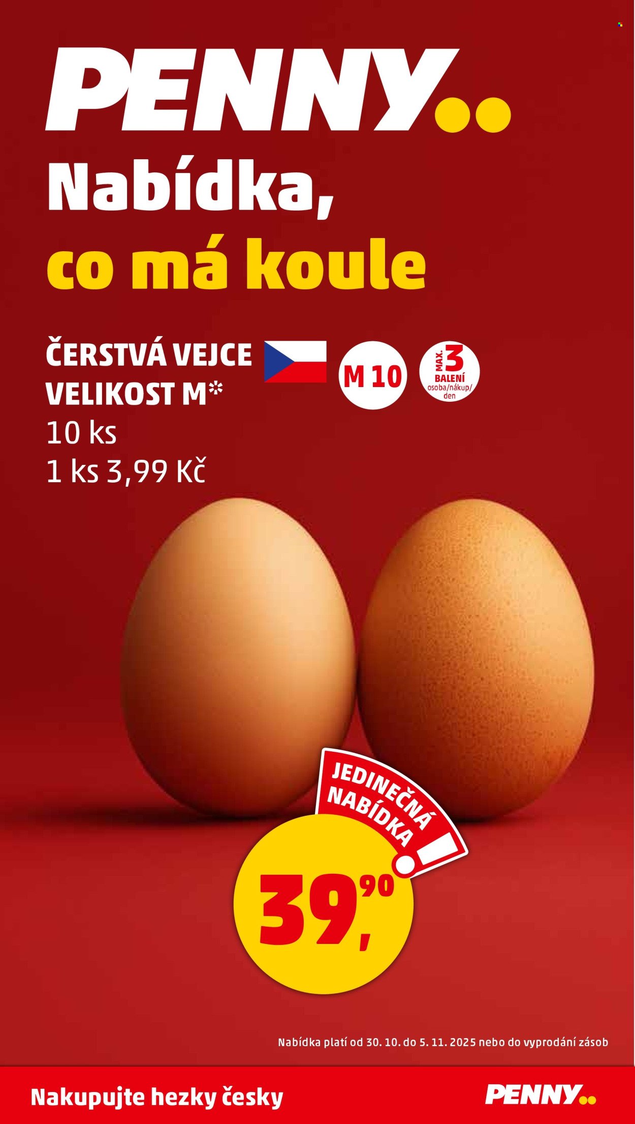 PENNY leták - Nakupujte hezky česky (2025-10-30 - 2025-11-05)