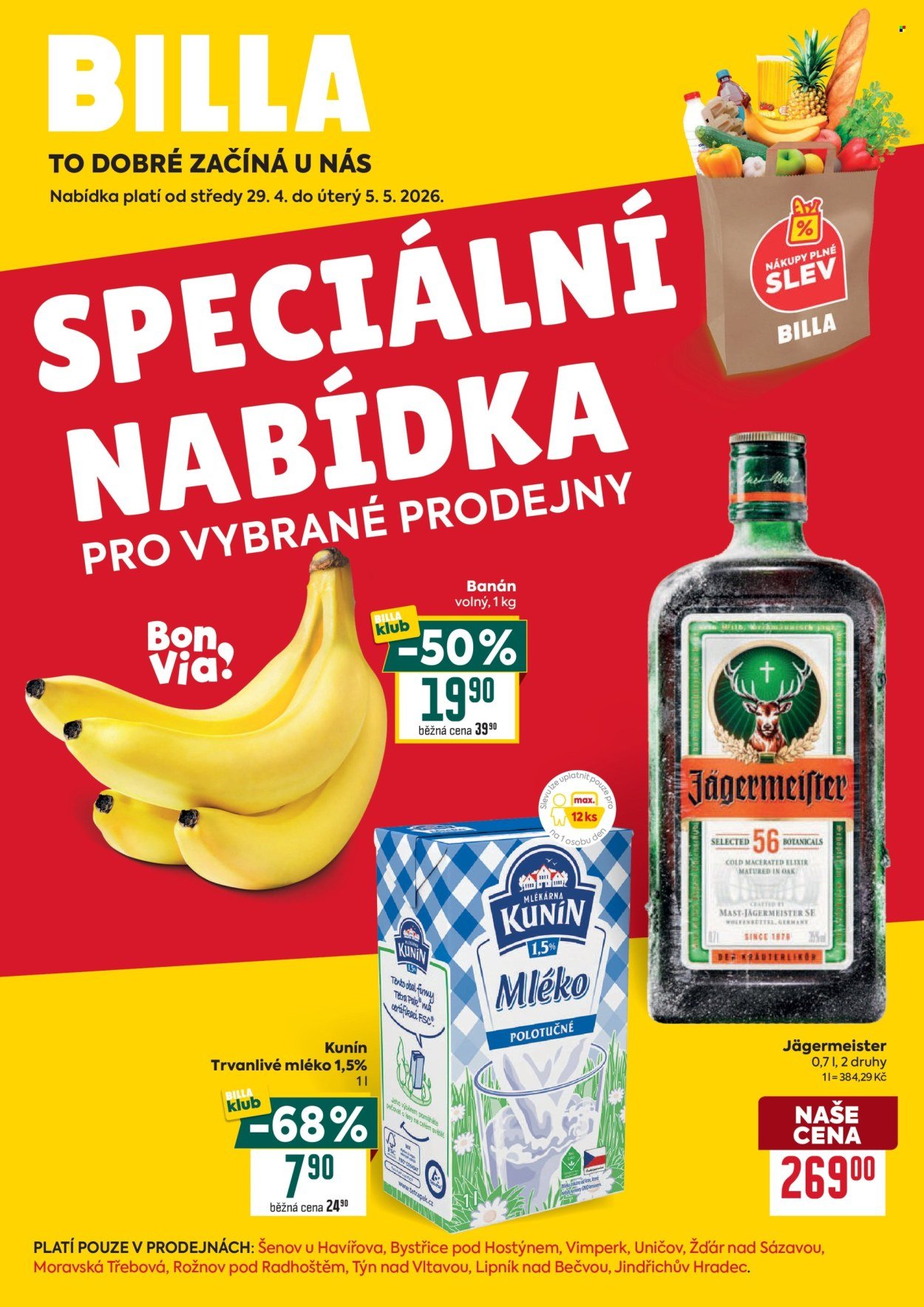 BILLA leták - Speciální nabídka: vybrané prodejny (2026-04-29 - 2026-05-05)