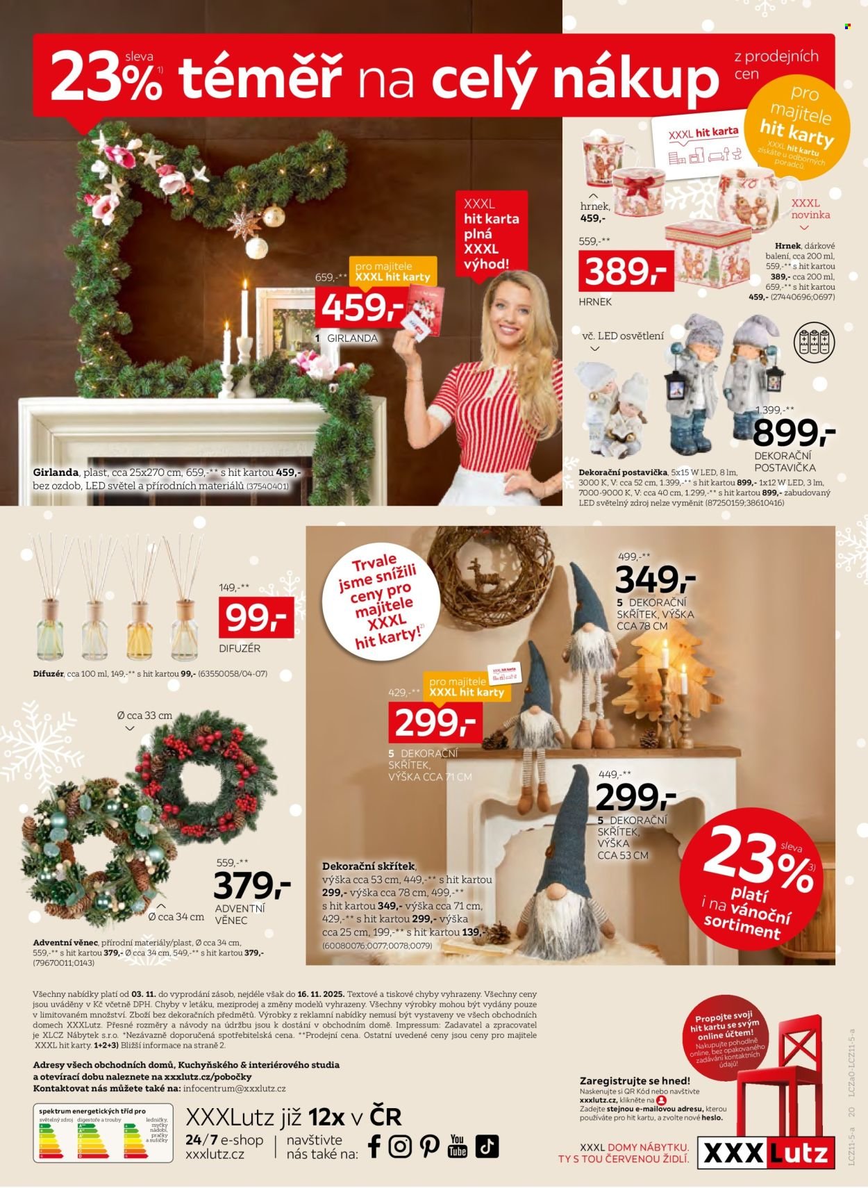 XXXLUTZ leták - Sleva 23 % na téměř celý nákup (2025-11-03 - 2025-11-16)