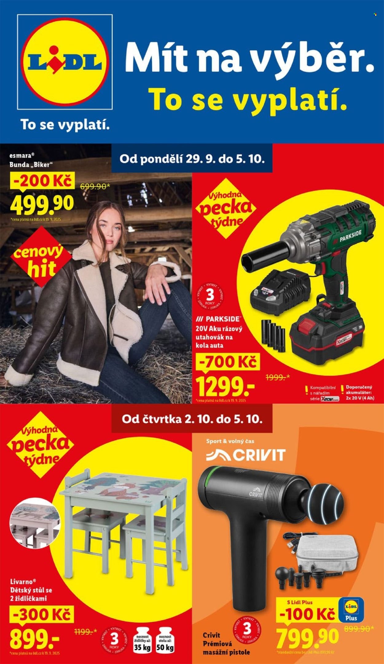 LIDL leták - Spotřební zboží (2025-09-29 - 2025-10-05)