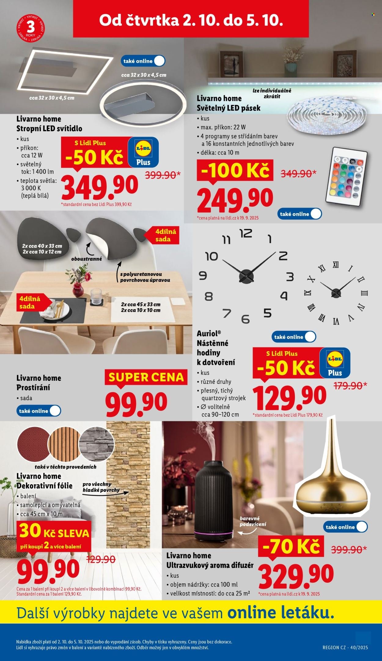 LIDL leták - Spotřební zboží (2025-09-29 - 2025-10-05)