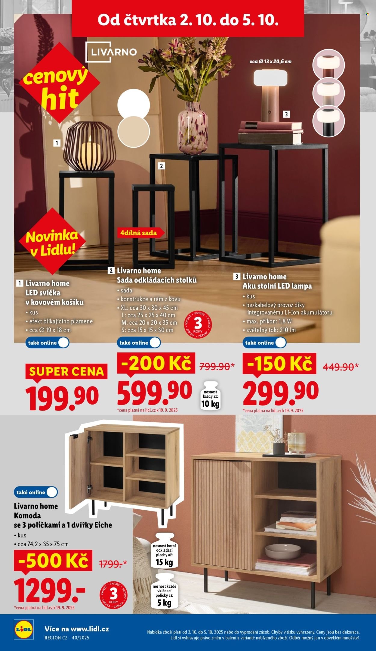 LIDL leták - Spotřební zboží (2025-09-29 - 2025-10-05)