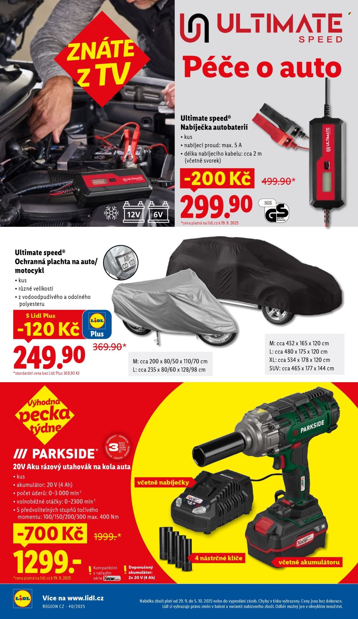LIDL leták - Spotřební zboží (2025-09-29 - 2025-10-05)