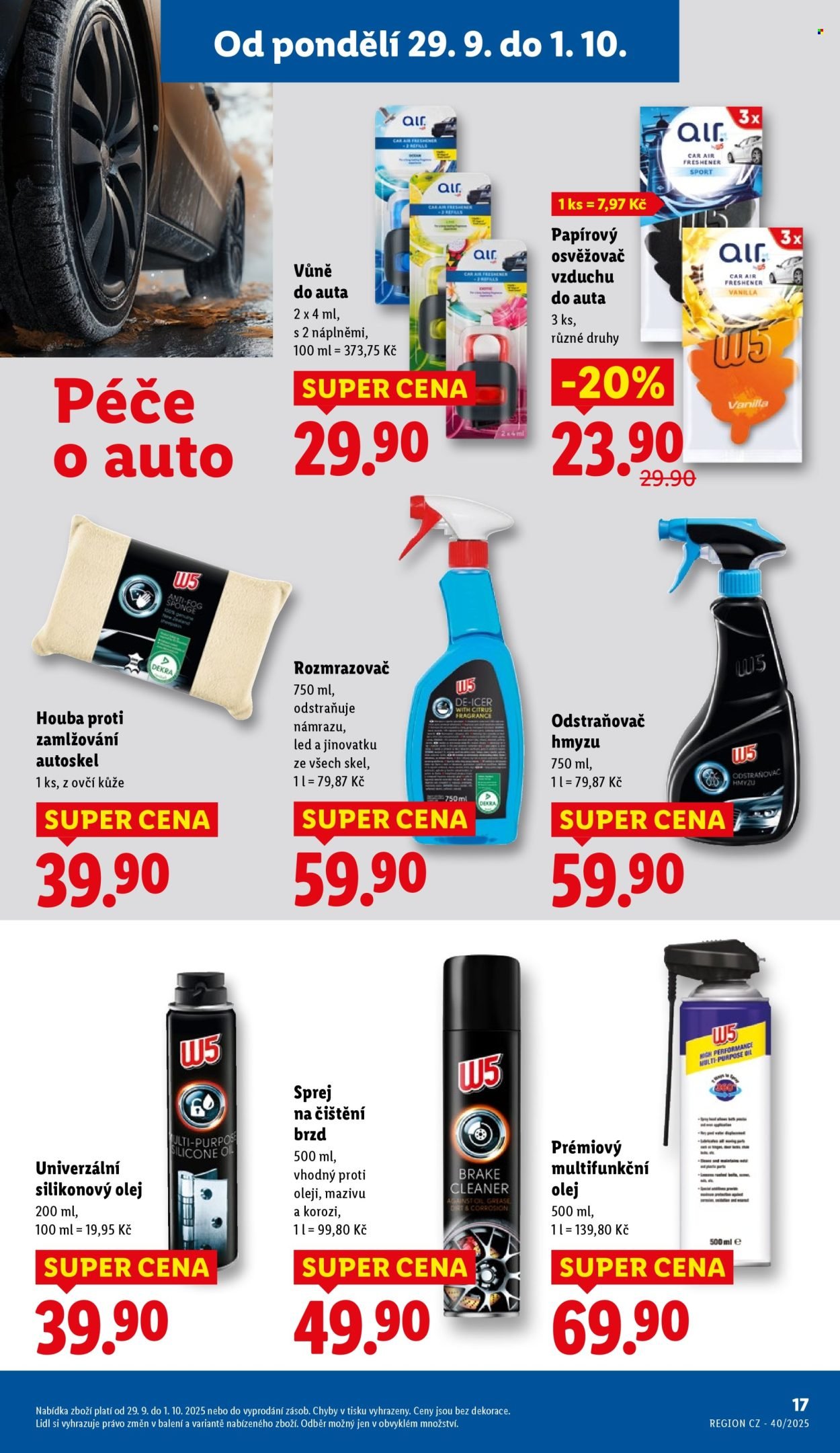 LIDL leták - Spotřební zboží (2025-09-29 - 2025-10-05)