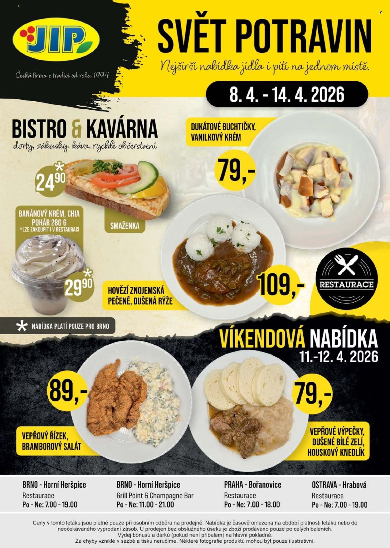 JIP leták - Svět potravin (2026-04-08 - 2026-04-14)