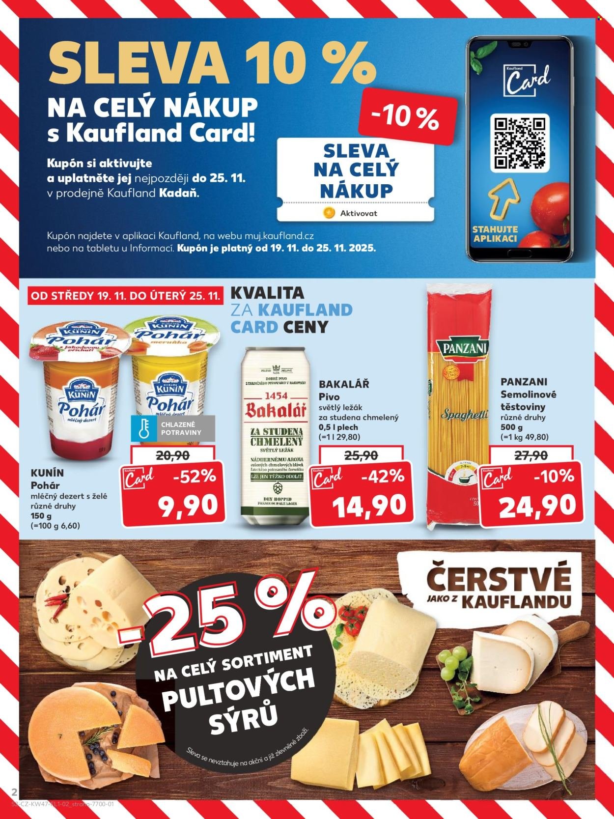 KAUFLAND leták - Slevy s Kaufland Card (2025-11-19 - 2025-11-25)