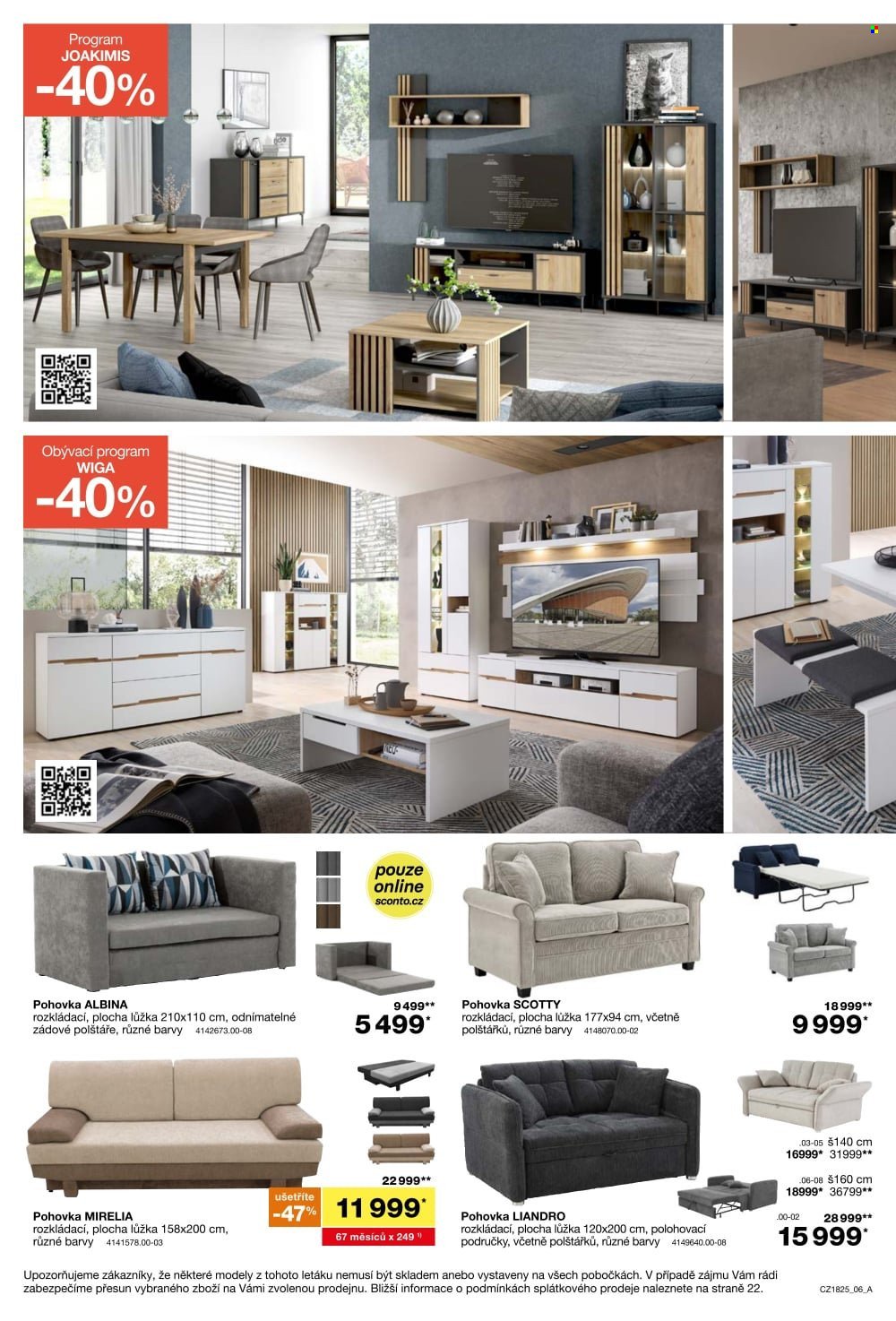 SCONTO NÁBYTEK leták - -40% na sedací soupravy, pohovky, křesla (2026-01-21 - 2026-02-10)