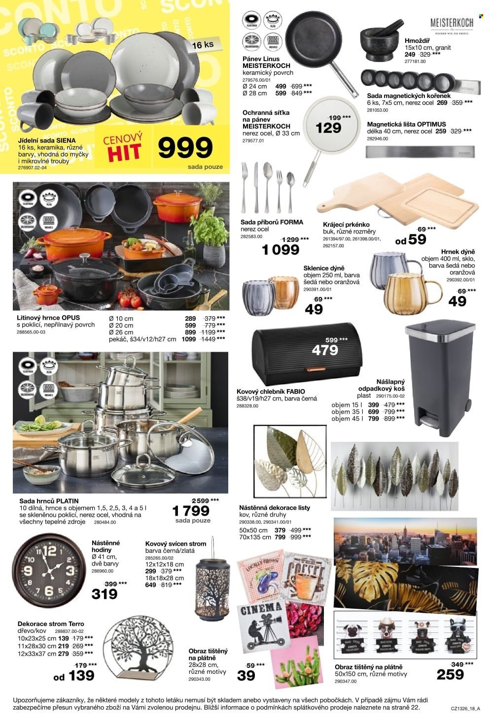 SCONTO NÁBYTEK leták - -40% na ložnice, postele, matrace, rošty, šatní skříně, komody, noční stolky