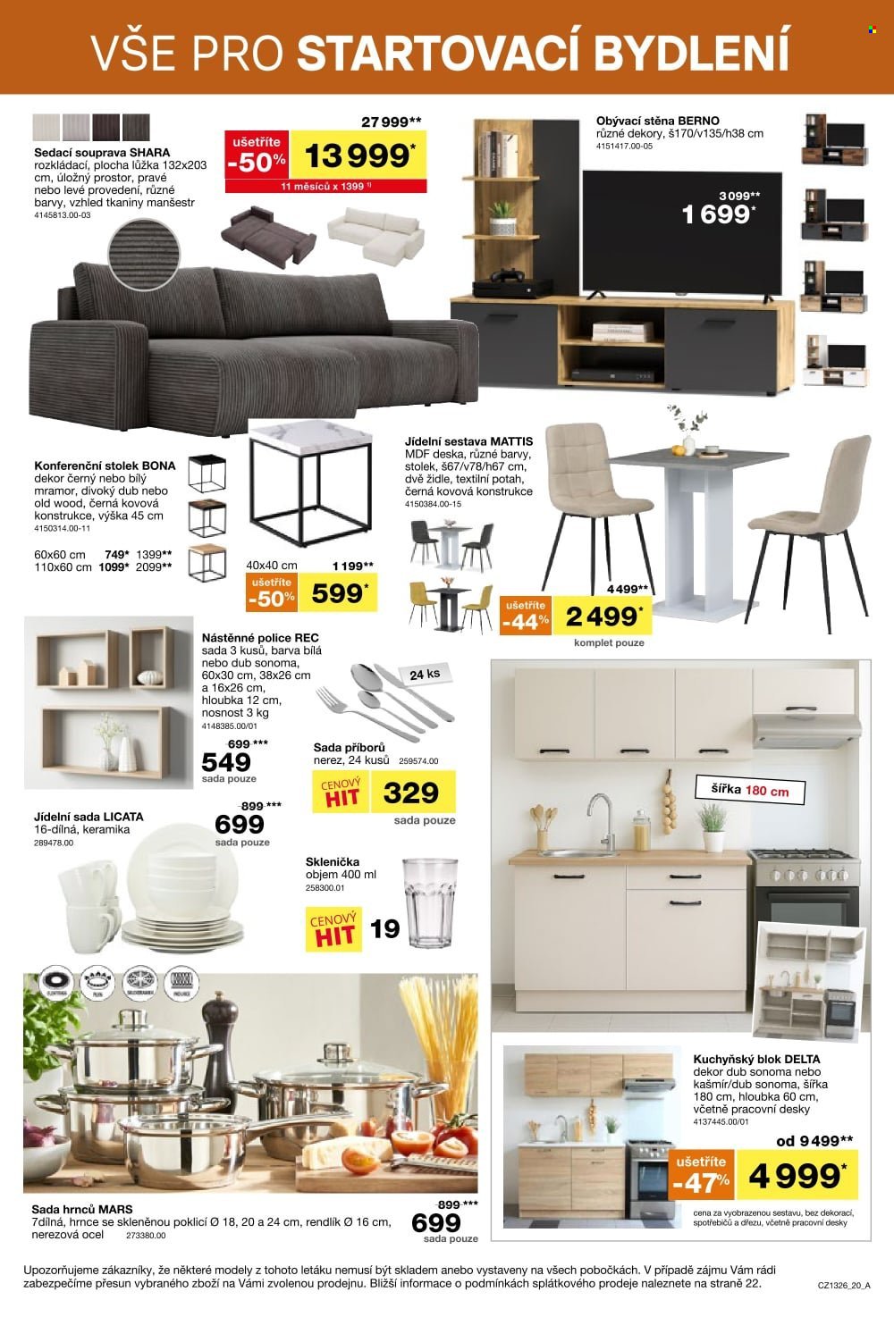 SCONTO NÁBYTEK leták - -40% na ložnice, postele, matrace, rošty, šatní skříně, komody, noční stolky