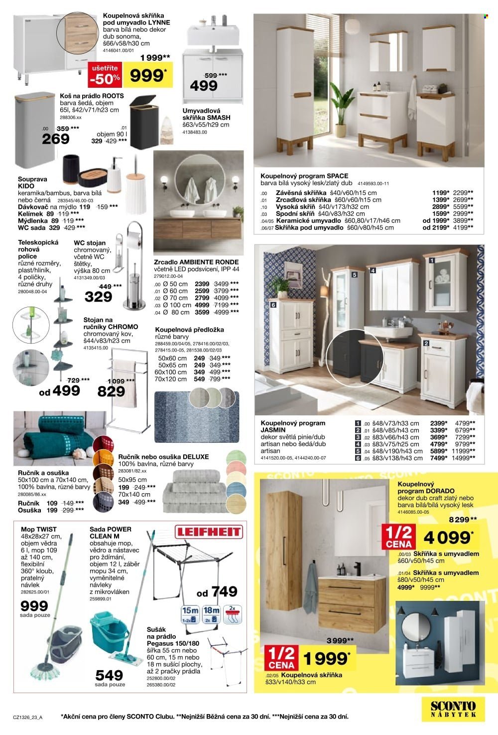 SCONTO NÁBYTEK leták - -40% na ložnice, postele, matrace, rošty, šatní skříně, komody, noční stolky