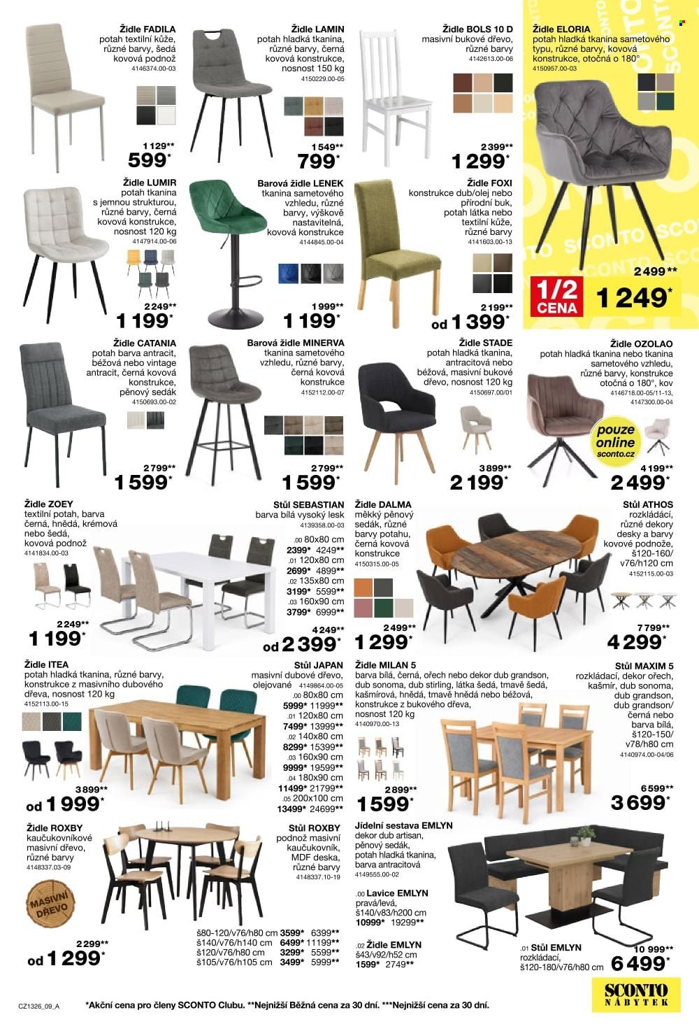 SCONTO NÁBYTEK leták - -40% na ložnice, postele, matrace, rošty, šatní skříně, komody, noční stolky