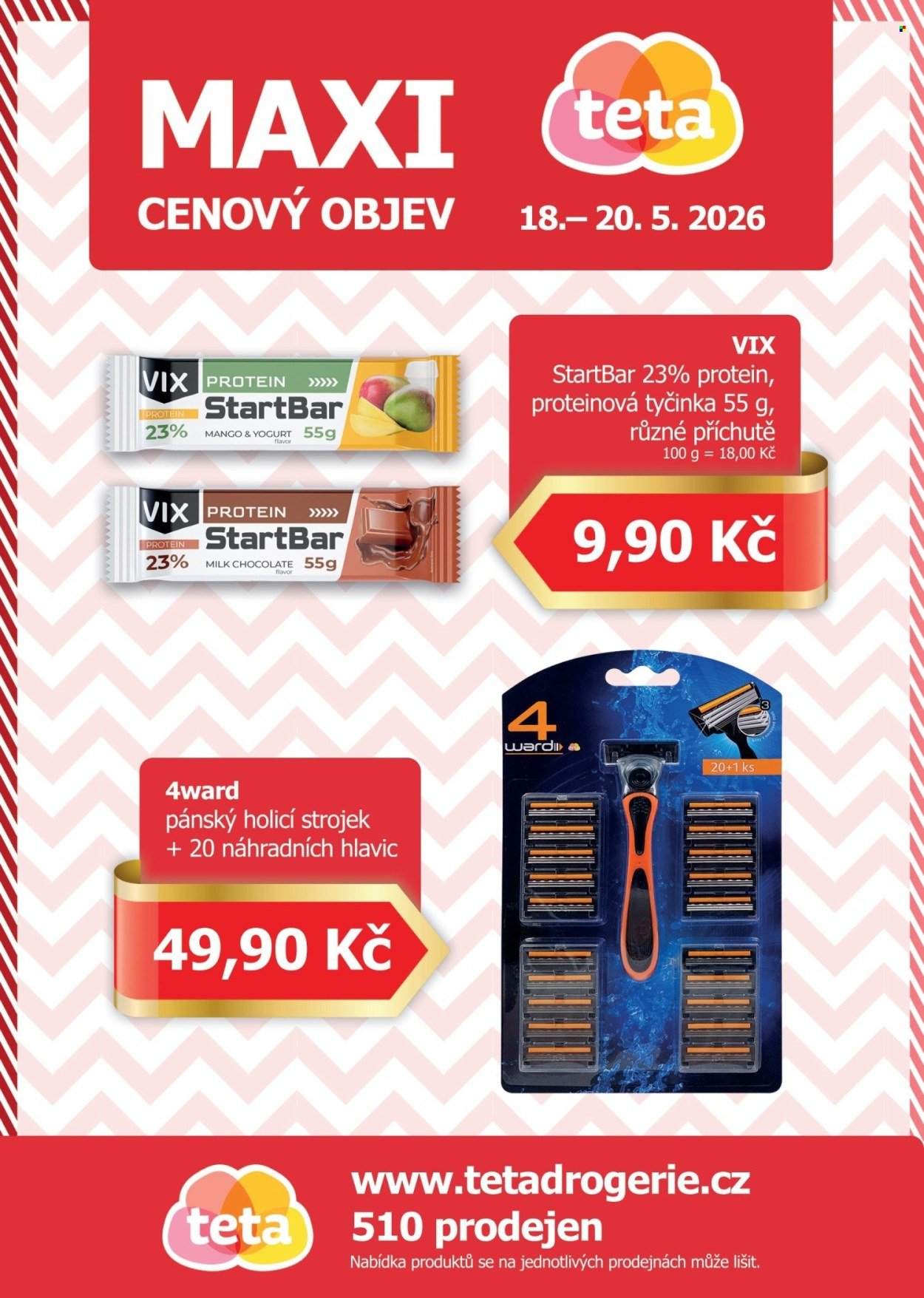 TETA DROGERIE leták - Maxi cenový objev (2026-05-18 - 2026-05-20)