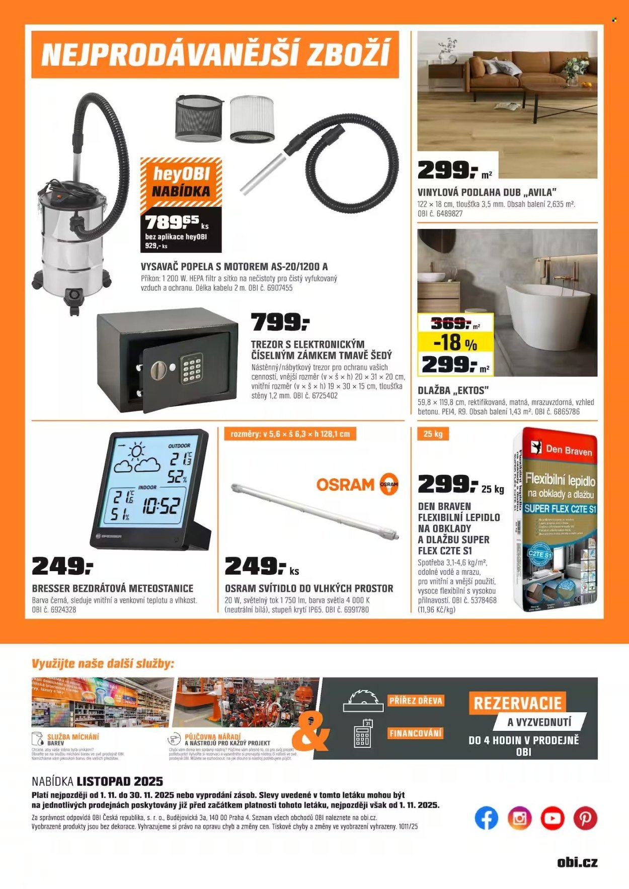 OBI leták - Barevná sezóna pro vás i domov (2025-11-01 - 2025-11-30)