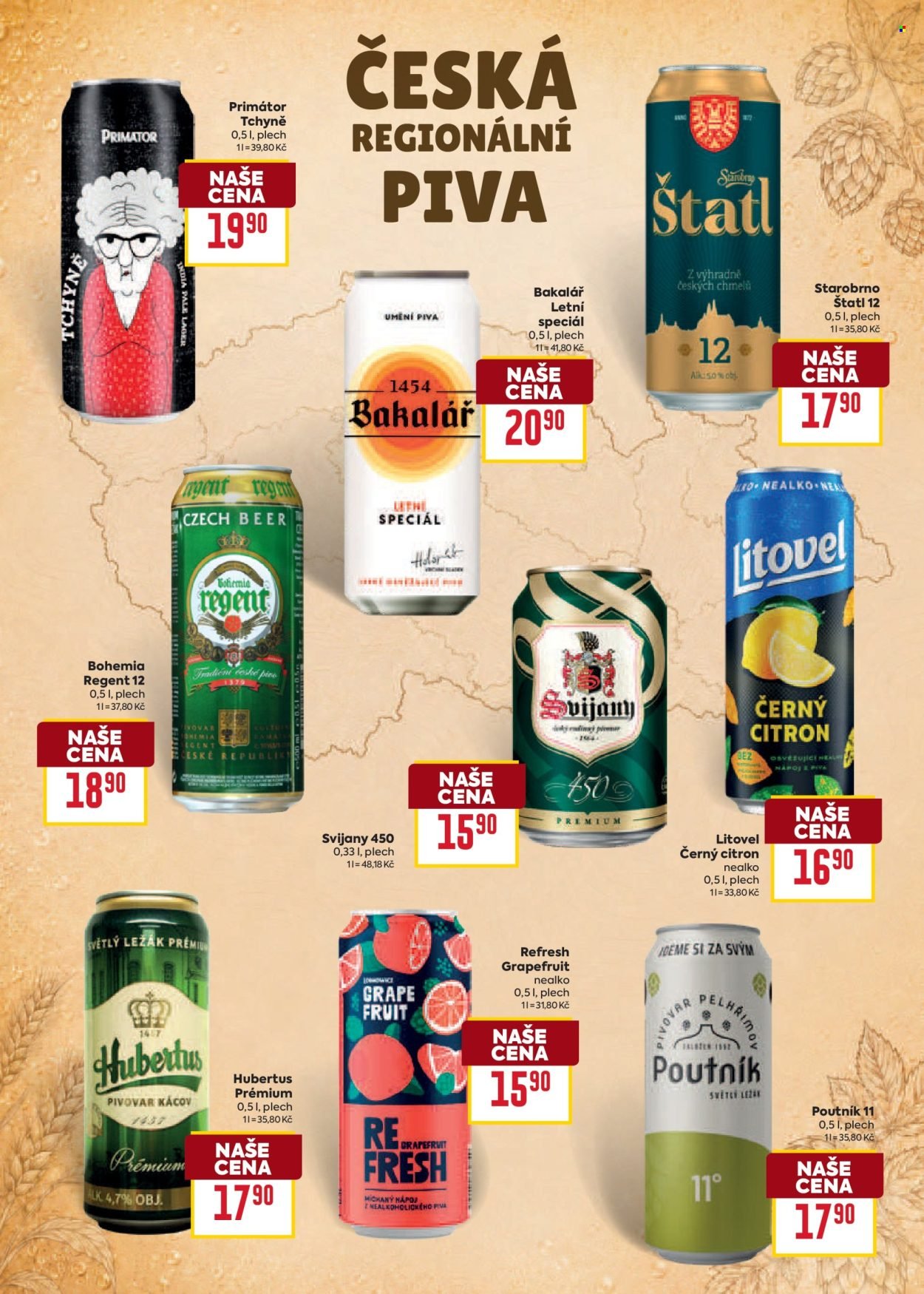 BILLA leták - Pivo