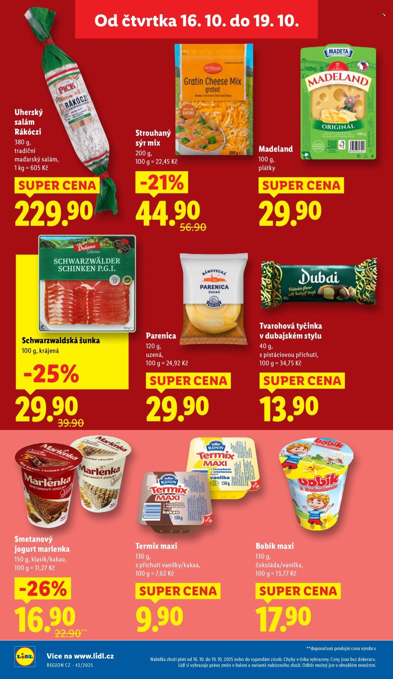 LIDL leták - Od čtvrtka 16.10.2025 (2025-10-16 - 2025-10-19)